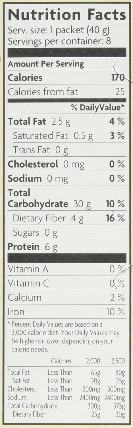 Natures Path, Oatmeal Brown Sugar Maple Gluten Free 8 Count Organic, 11.3 Ounce