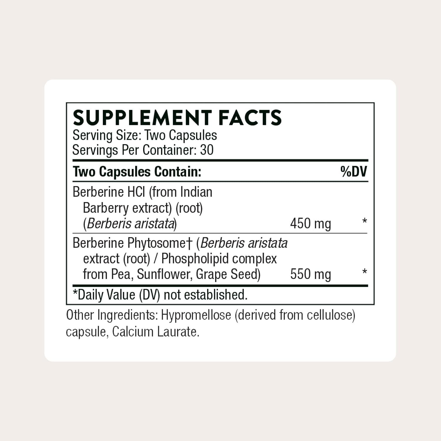 THORNE Berberine, Dual Action Phytosome & HCl Formula, 60 Capsules | Supports Heart & Metabolic Health, Immune System, Healthy GI & Cholesterol*