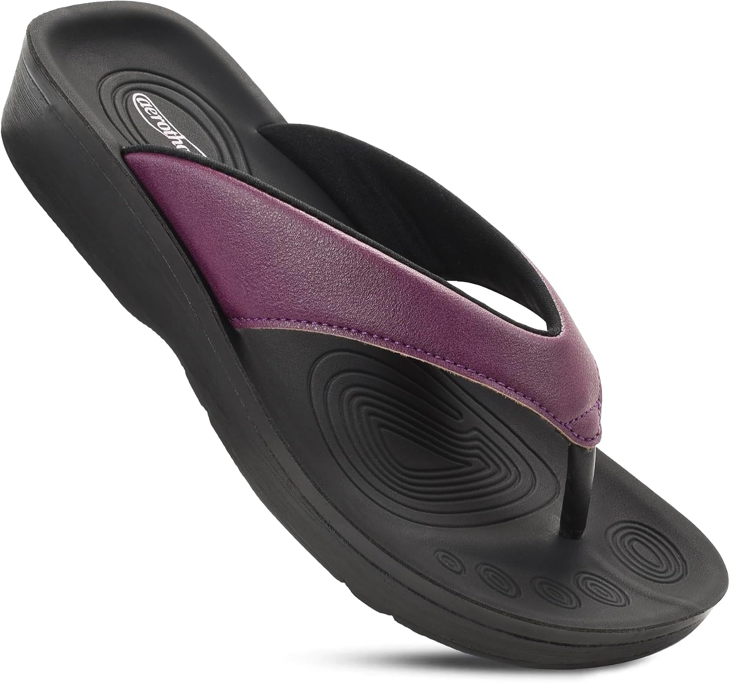 AEROTHOTIC Comfortable Arch Support Flip Flops for Women Orthotic Sandals
