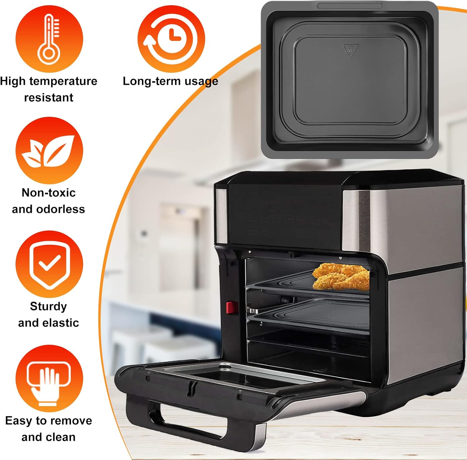 Air Fryer Grill Pan for Instant Vortex Plus10 Quart Chefman 12-Quart 5-in-1 AirFryer Oven