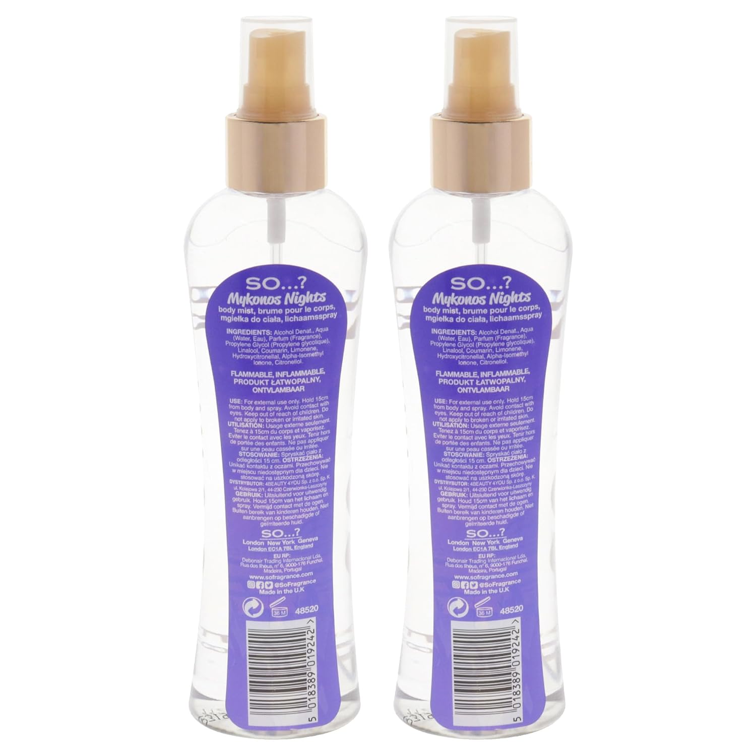 So…? Bali Breeze Body Mist - Perfume for Women with Tropical Aroma - Body Spray for Women with Coconut, Almond and Vanilla Notes - 6.9 oz
