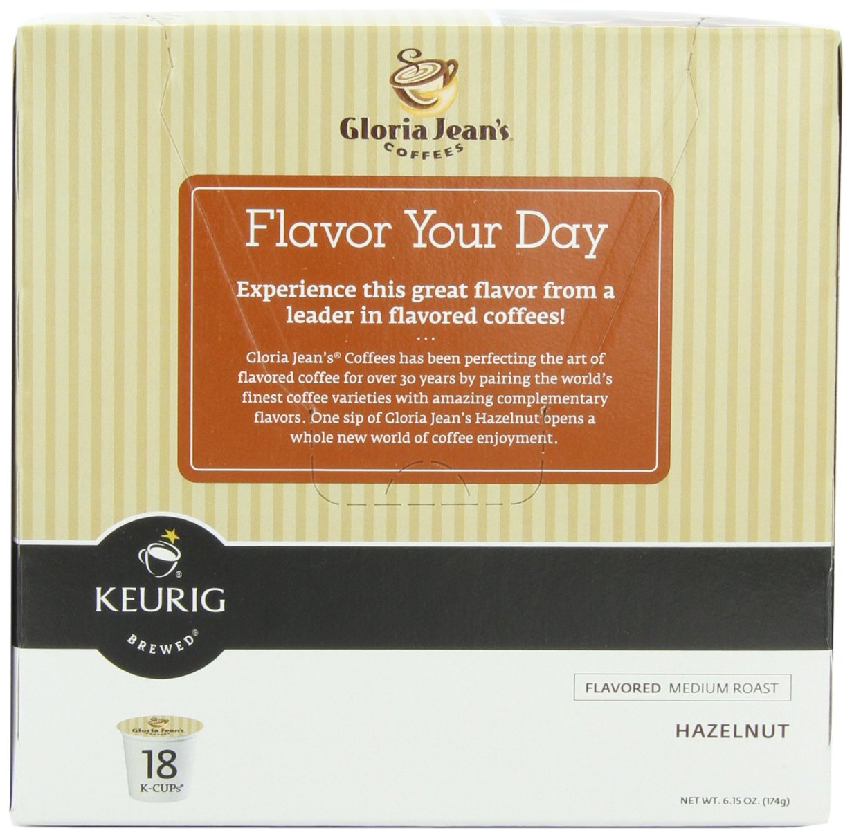 Gloria Jean's Coffees Butter Toffee, Single-Serve Keurig K-Cup Pods, Flavored Medium Roast Coffee, 24 Count (Pack of 1)