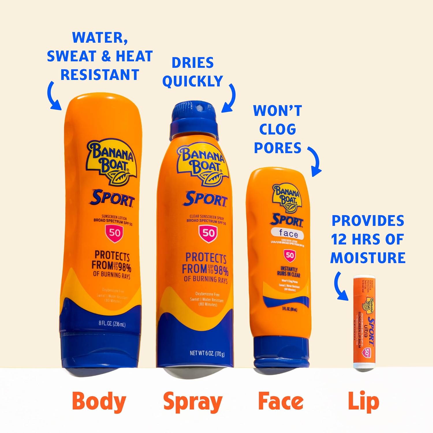 Banana Boat Sport SPF 100 Sunscreen Spray, 6 oz