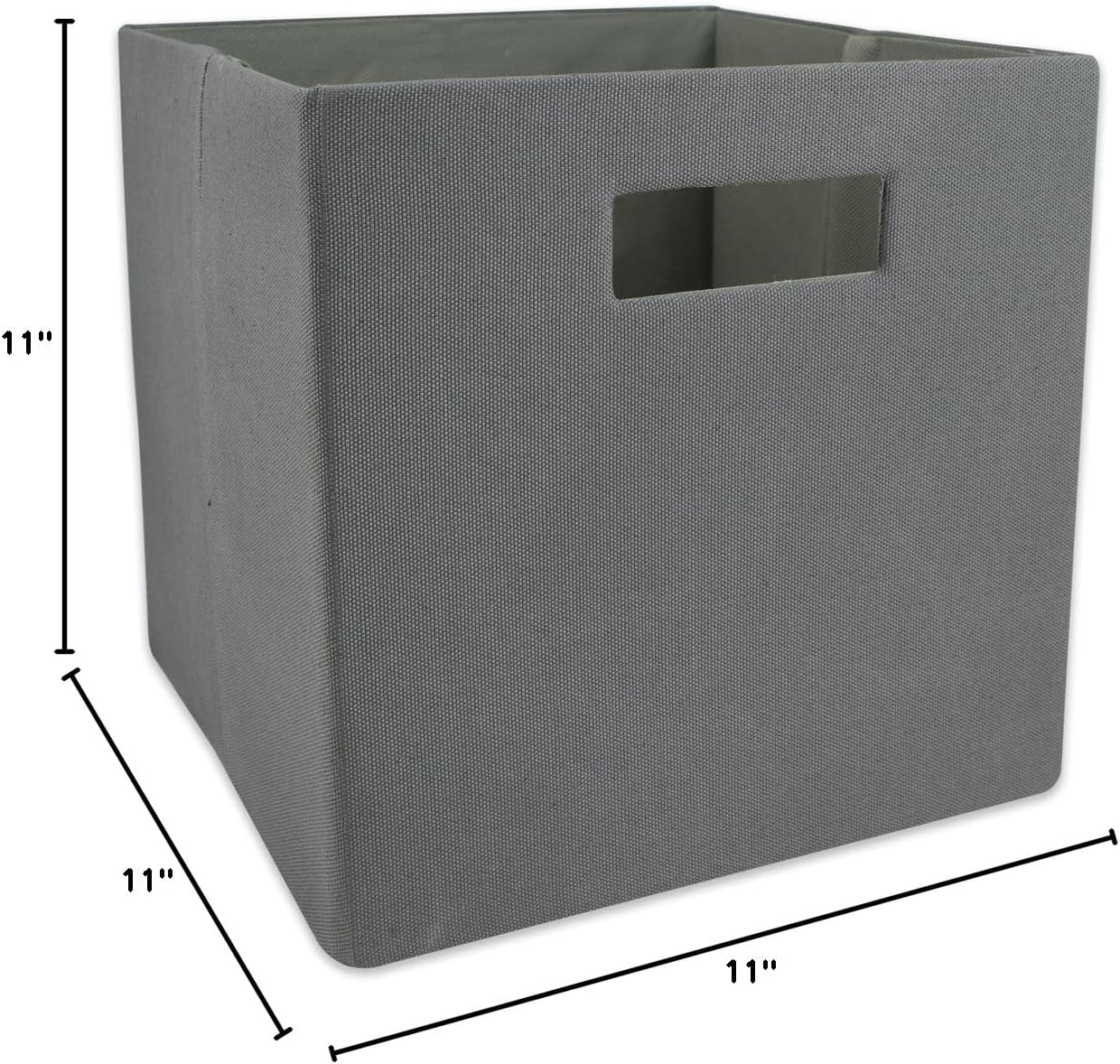 DII Fabric Storage Cube Organizer Bin 13x13x13 Foldable, Teal