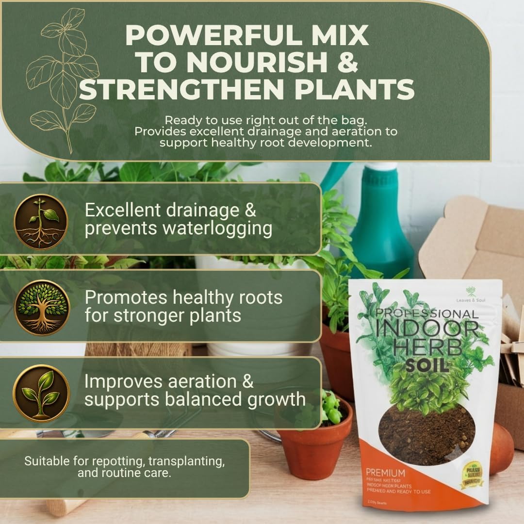 Professional Bonsai Soil Mix Ready to Use | Large 2.2 Quarts, Premium Potting Soil for Bonsai Trees