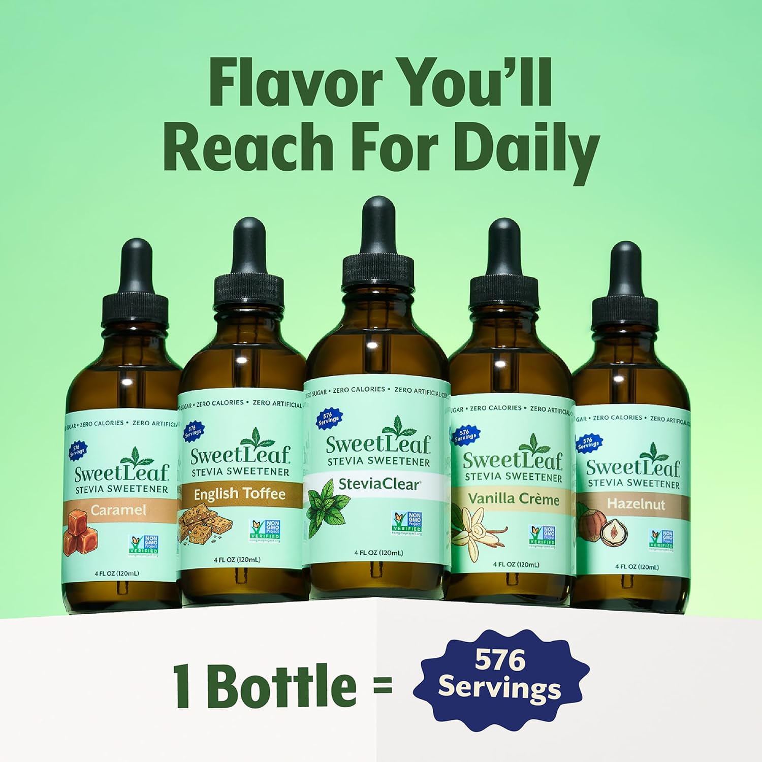 SweetLeaf Stevia Drops Liquid Sweetener, SteviaClear - 4 Fl Oz, Pack of 2 | Unflavored Sweet Drops, Organic Stevia Leaf Extract, Zero Calorie, No Erythritol, Sugar Substitute, With Dropper