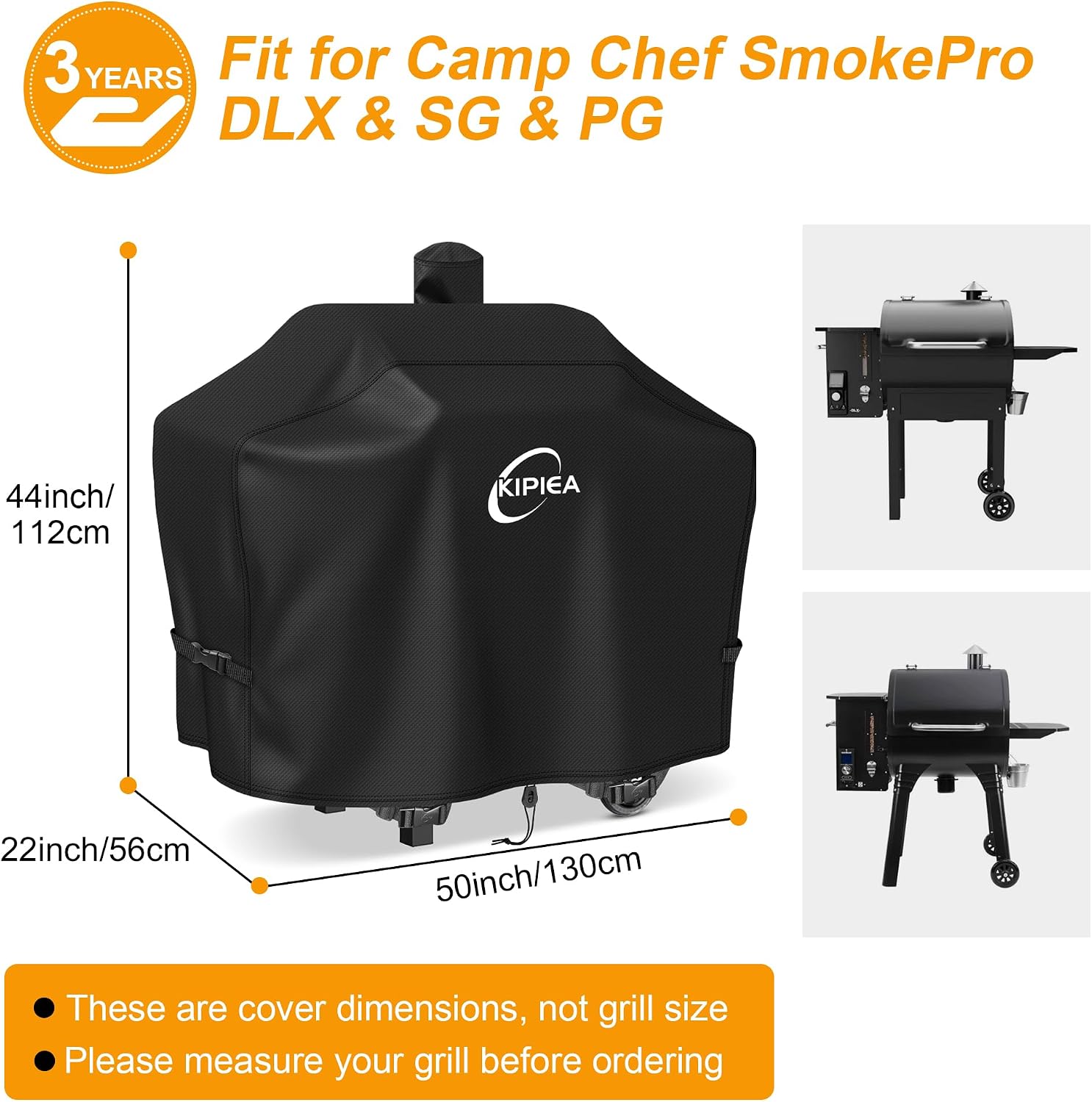 600D Vertical Smoker Cover for Pit Boss 3/4 / 5/7 Series, Waterproof Pellet Grill Cover, 73550, UV Resistant, No Tear, No Fading