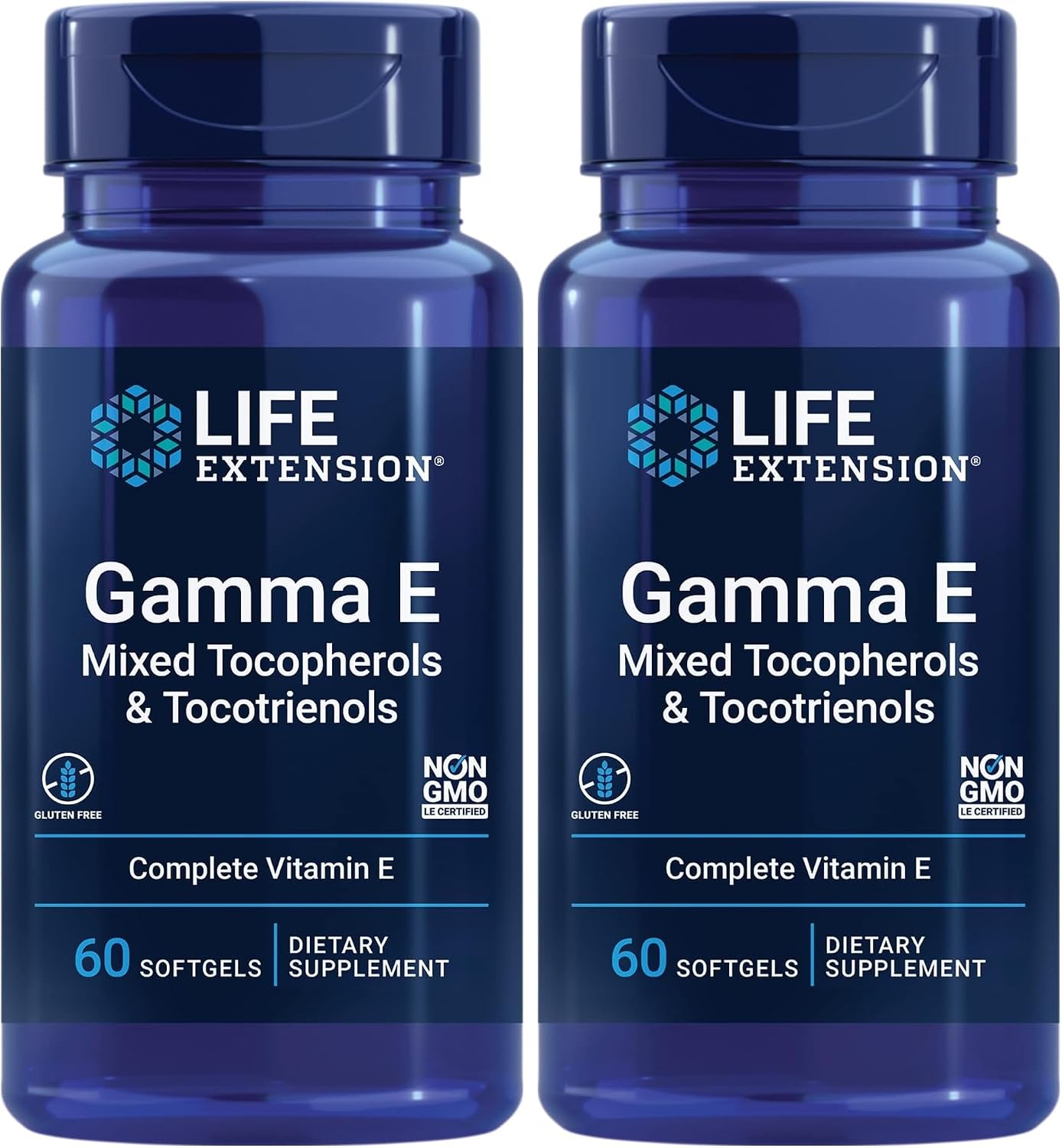 Life Extension Gamma E Mixed Tocopherols & Tocotrienols – Complete Vitamin E Spectrum, Antioxidant Protection – Non-GMO, Gluten-Free – 60 Softgels | Complete Vitamin E Spectrum with Mixed Tocopherols & Tocotrienols for Antioxidant Protection, Non-GMO & G…