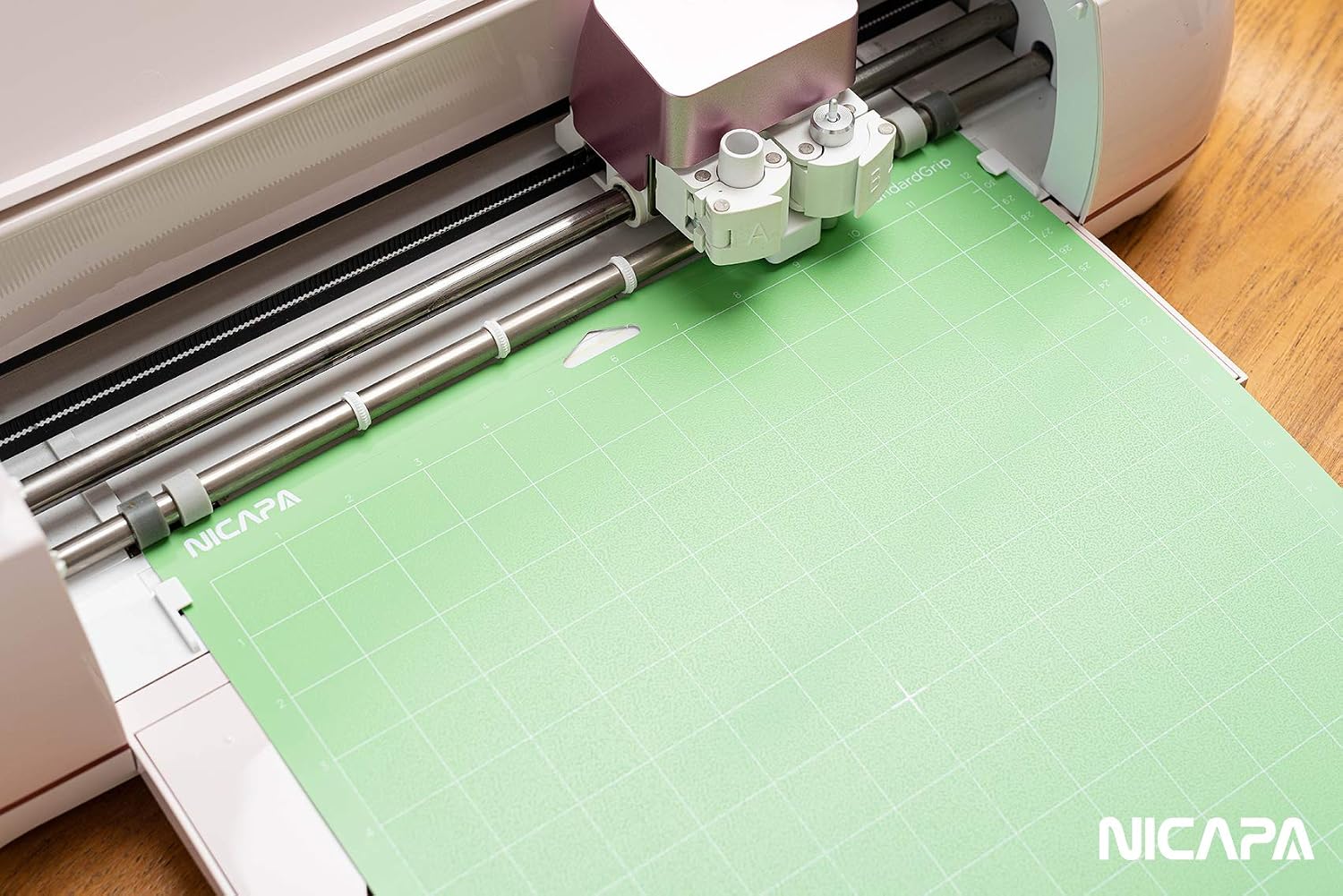 12x12 inch Standard Grip Cutting Mat for Cricut Maker 3/Maker/Explore 3/Air 2/Air/One (3 Pack) Standard Adhesive Sticky Green Quilting Replacement Cut Mats