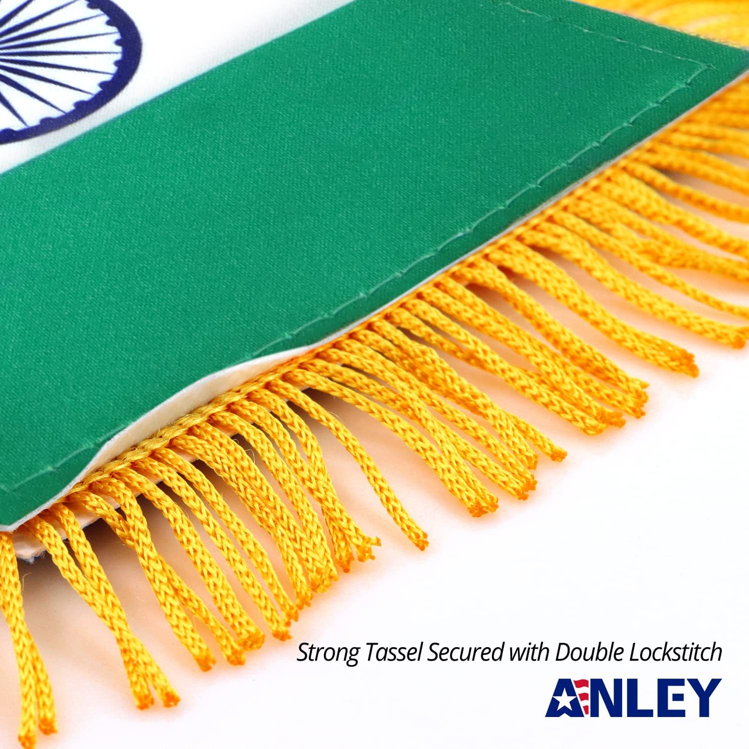 Anley 4 X 6 Inch Nicaragua Fringy Window Hanging Flag - Mini Banner & Car Rearview Mirror Décor - Fringed Nicaraguan Hanging Flag with Suction Cup