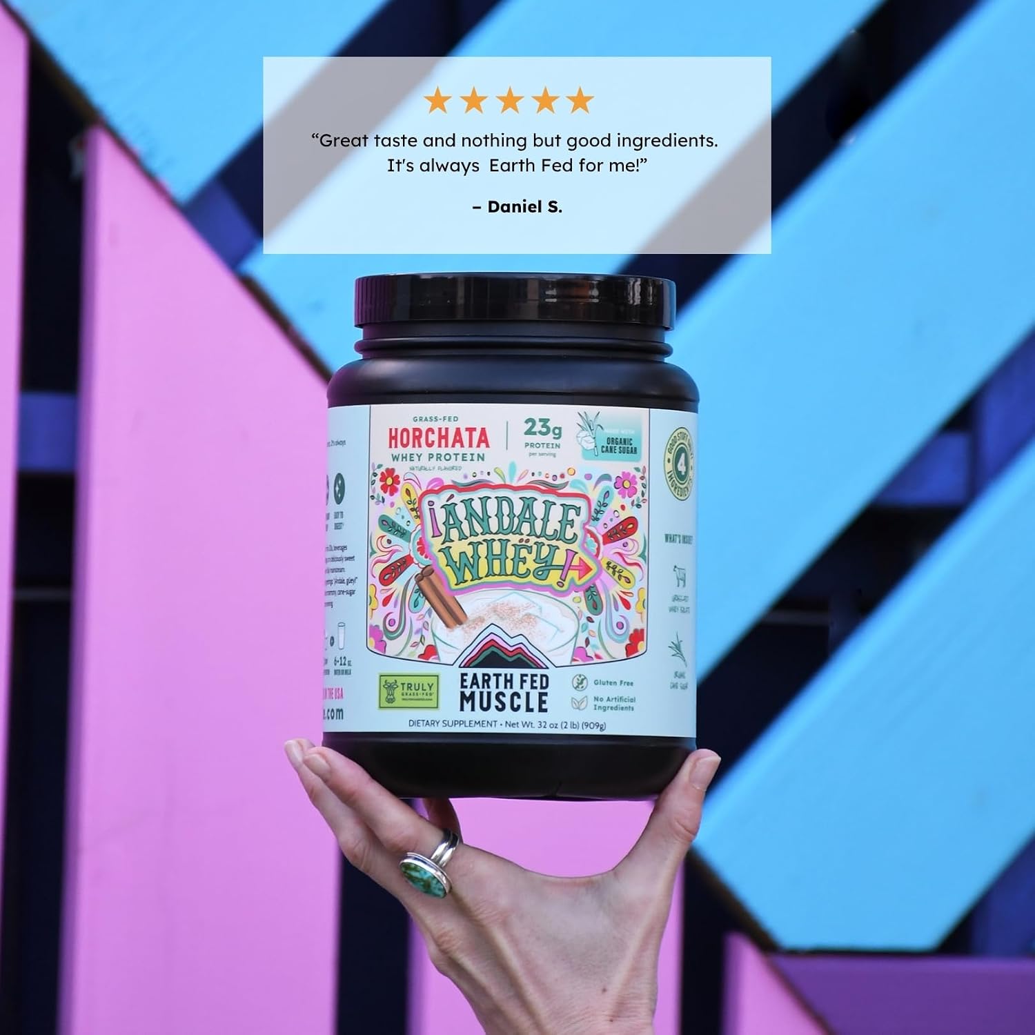 Earth Fed Muscle Whey Back Vanilla Irish Grass Fed Whey Protein Isolate | 25g protein per scoop, Third-Party Certified. Smooth vanilla, zero artificial sweeteners. Cold-processed in Ireland.
