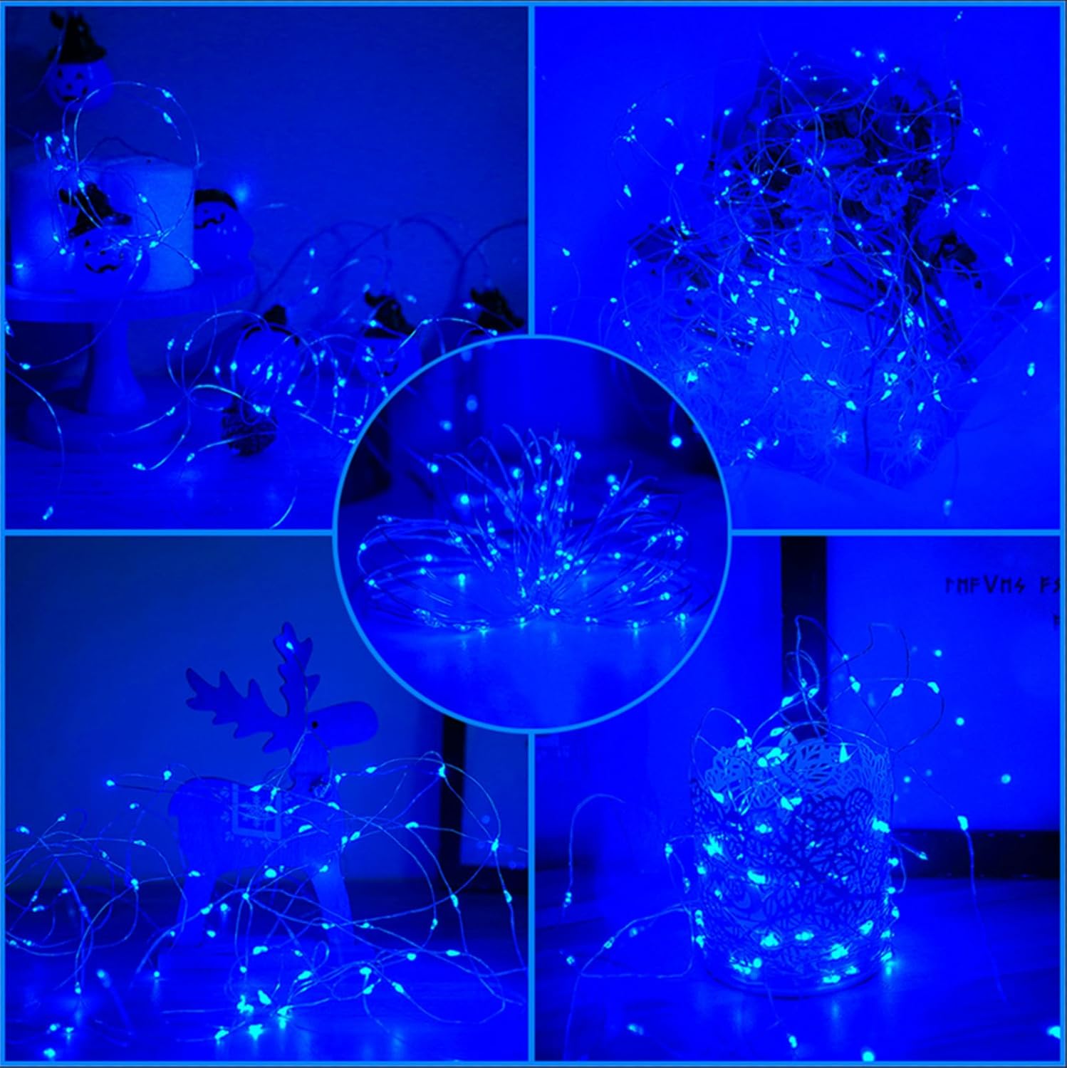Solar Fairy String Lights, Cool White, 100Led, Outdoor Waterproof