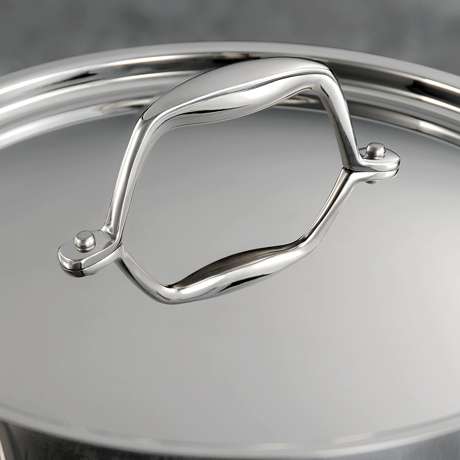 Tramontina Signature Tri-Ply Clad Stainless Steel 12-Inch Large Frying Pan | Induction-Ready Skillet, Dishwasher-Safe, NSF-Certified