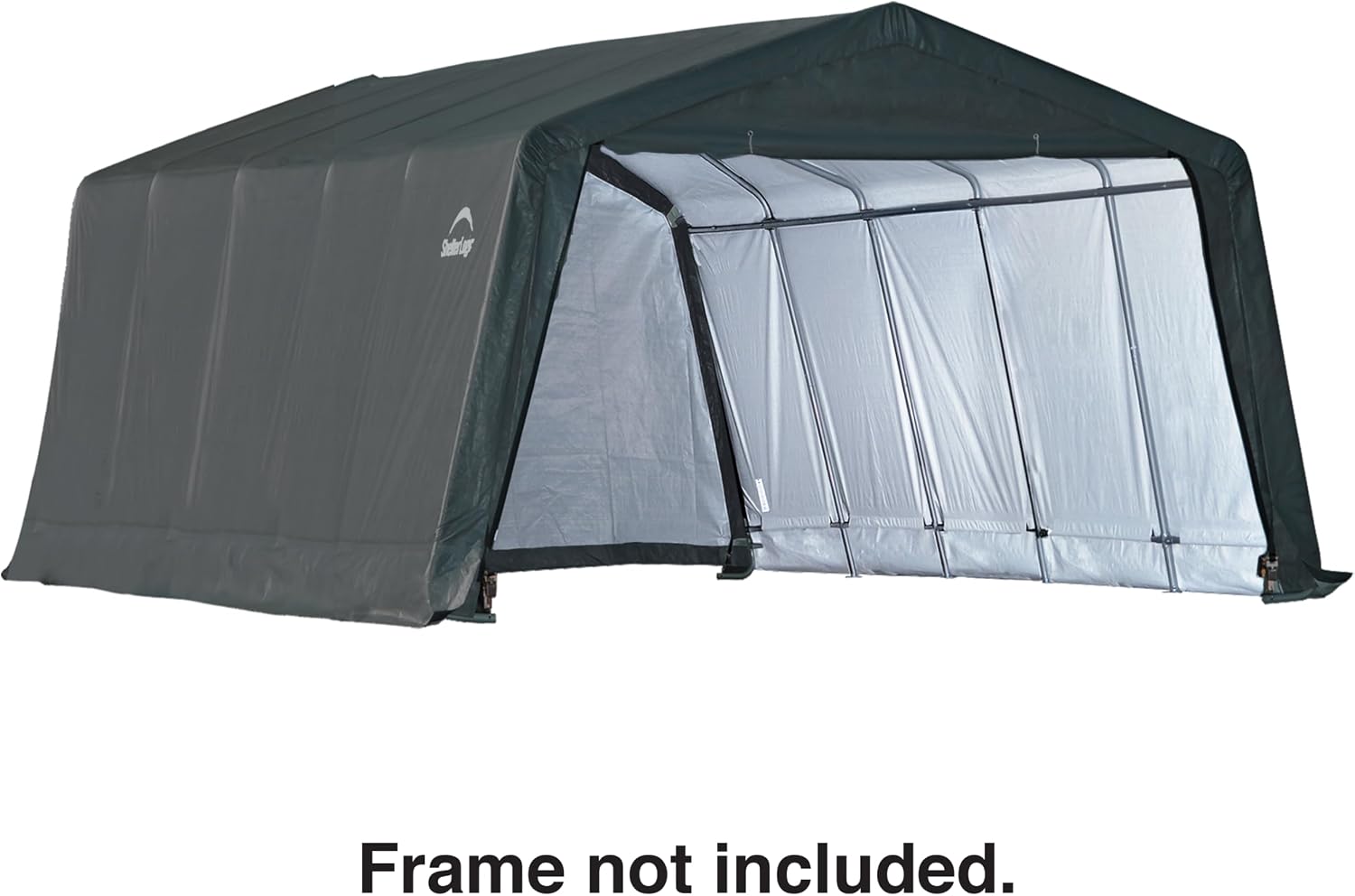 ShelterLogic Replacement Cover Kit (Frame Not Included) 12 x 20 x 8 ft. Peak 7 oz Green Fits Models 62691,62791,62678