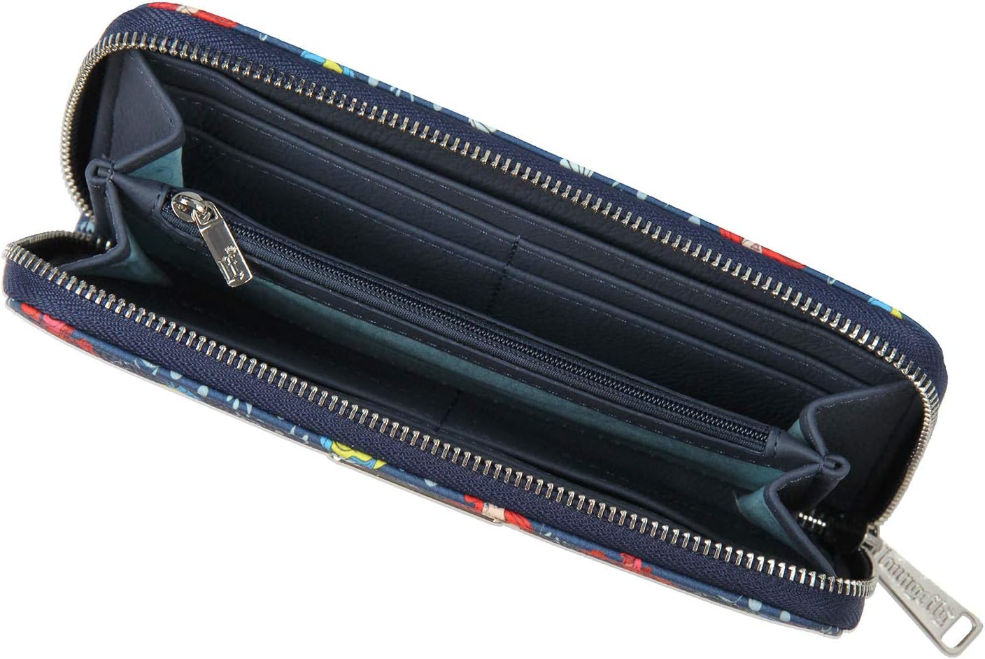Loungefly Disney Little Mermaid Ariel And Flounder Faux Leather Full Zip Wallet