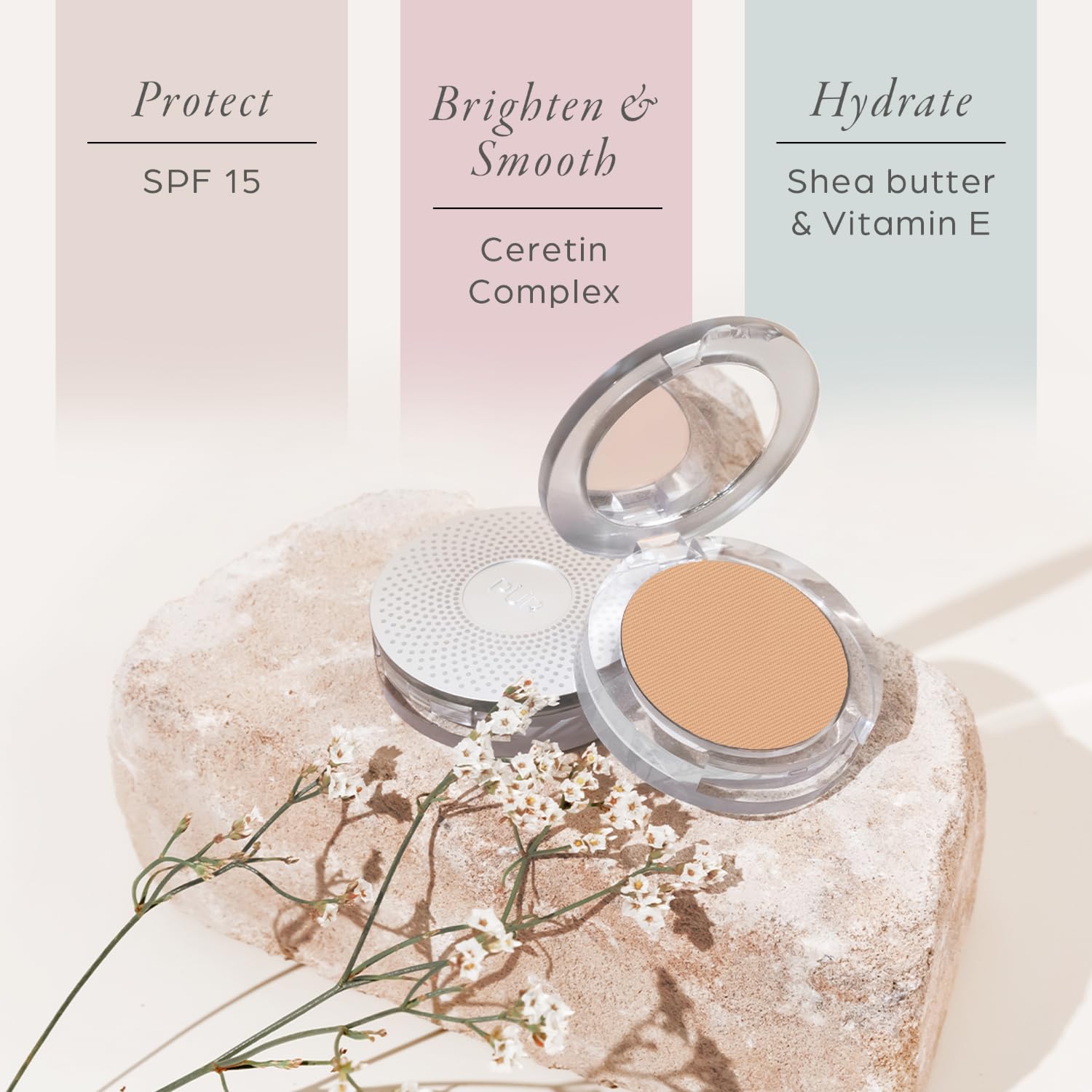 PÜR 4-in-1 Pressed Mineral Makeup Powder Foundation with SPF 15 | Buildable Foundation Coverage - Smooth, Even-Looking Complexion Makeup Delivers Custom Coverage and Comfortable Everyday Wear