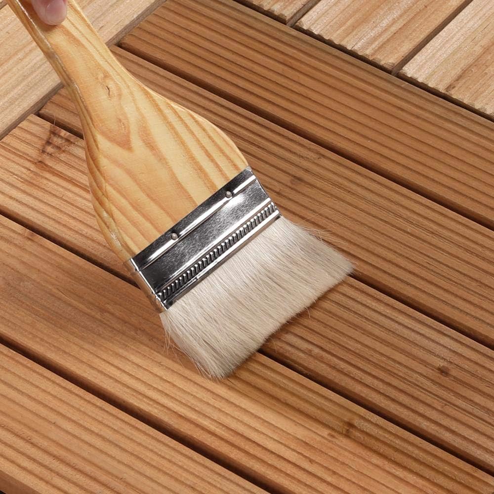Topeakmart 27PCS Interlocking Deck Tiles 12x12 Patio Flooring, Brown
