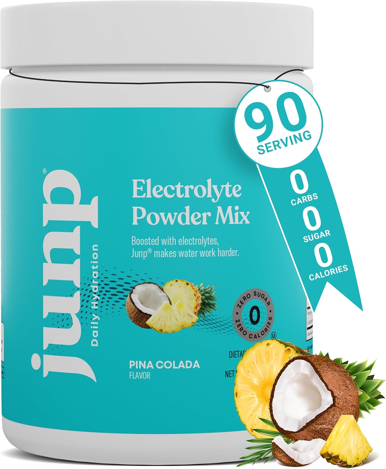 JUNP Electrolytes Powder No Sugar No Carbs – Lemonade Keto Electrolyte Drink Mix - Potassium & Salt Hydration Powder Electrolytes - Zero Calorie