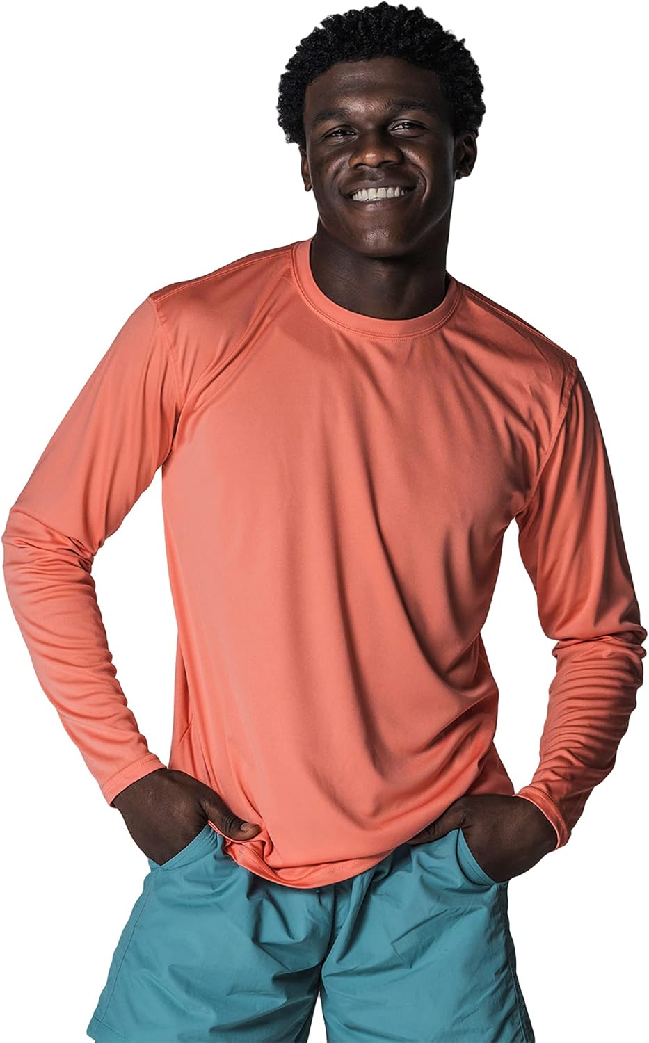 Vapor Apparel Men's Outdoor UPF 50+ Long Sleeve T-Shirt, UV Sun Protection for Fishing, Running, Hiking, Swimming
