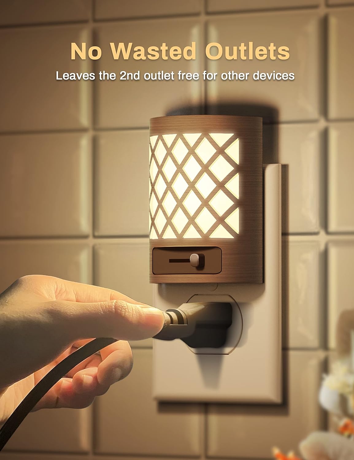 DORESshop Nights Lights Plug Into Wall, Plug in Night-Light, 3000K