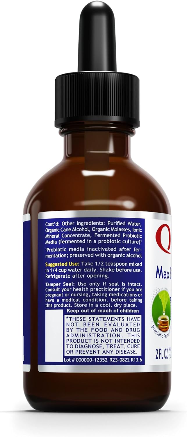 Quantum Nutrition Labs Max Energy B - Vitamin B Complex Liquid Drops, Organic Supplement for Women and Men, Vitamin B1, B2, B3, B5, B6, B12 - 2 Fl Oz