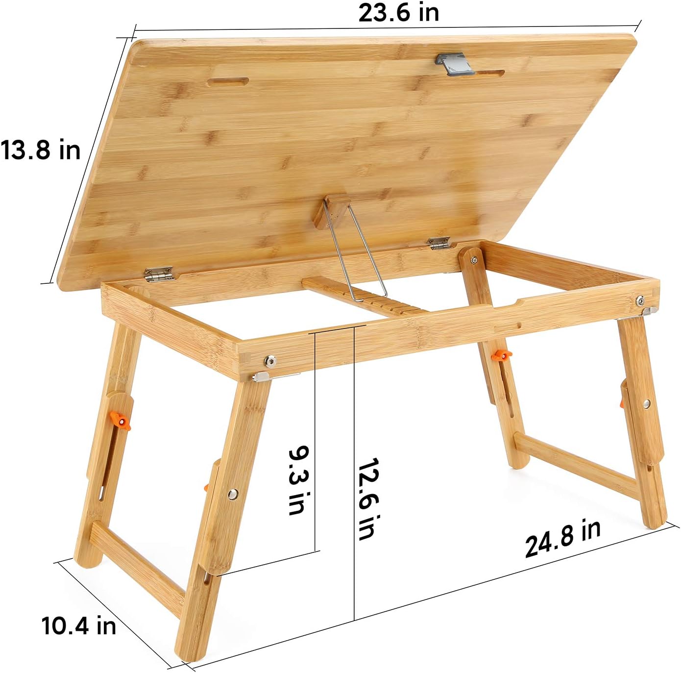 Drawing Table Nnewvante Laptop Desk, Adjustable Bamboo Bed Tray, Large
