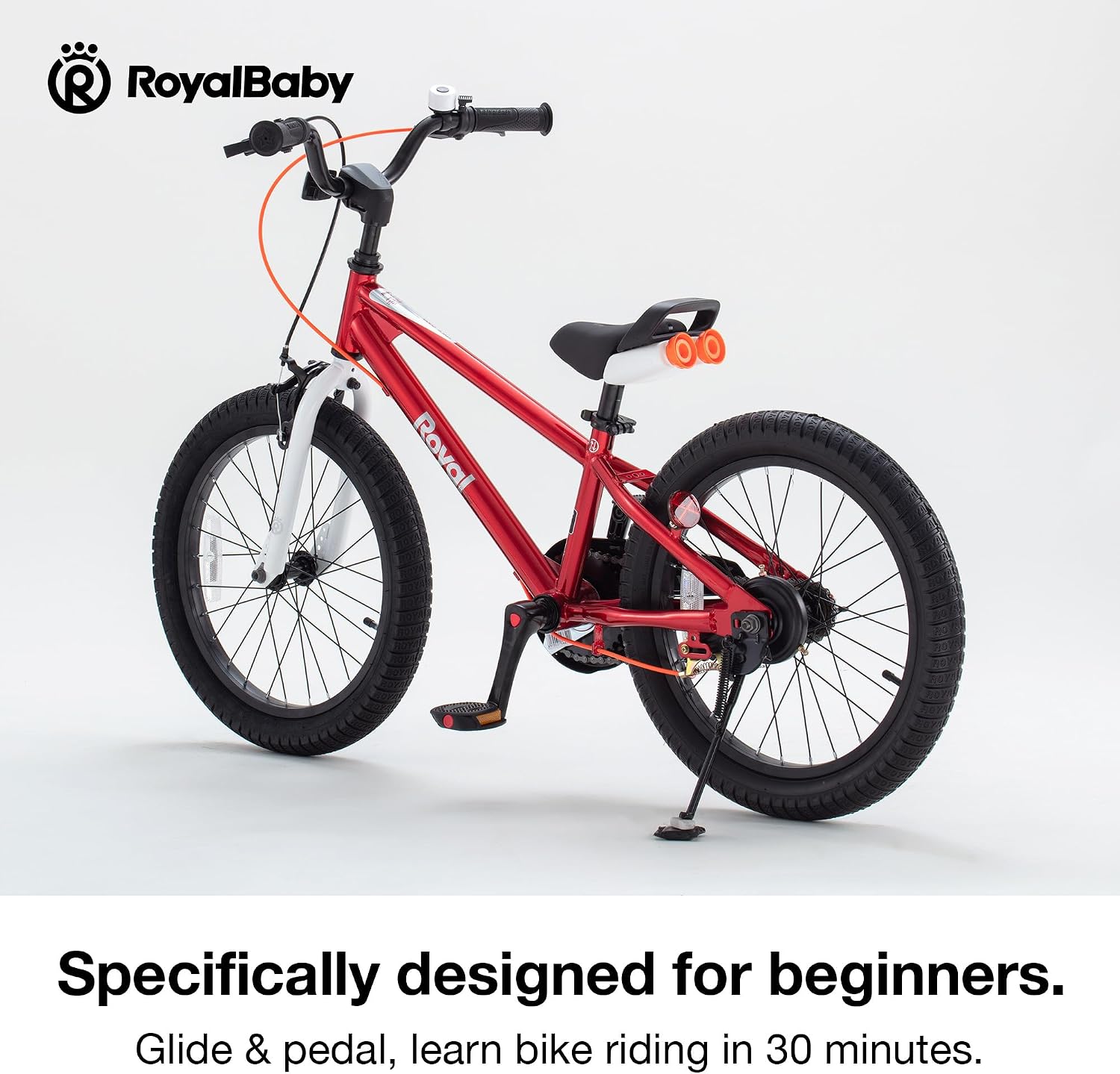 RoyalBaby EZ Kids Bike 12 14 16 18 20 Inch Balance Pedal 2-in-1 Training Bicycle Boys Girls Ages 3 to 12 Years Easy Learn for Beginners
