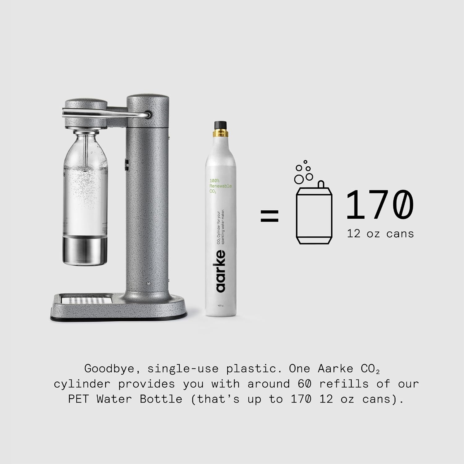 Aarke Carbonator 3 - Premium Sparkling Water Maker, Matte Black