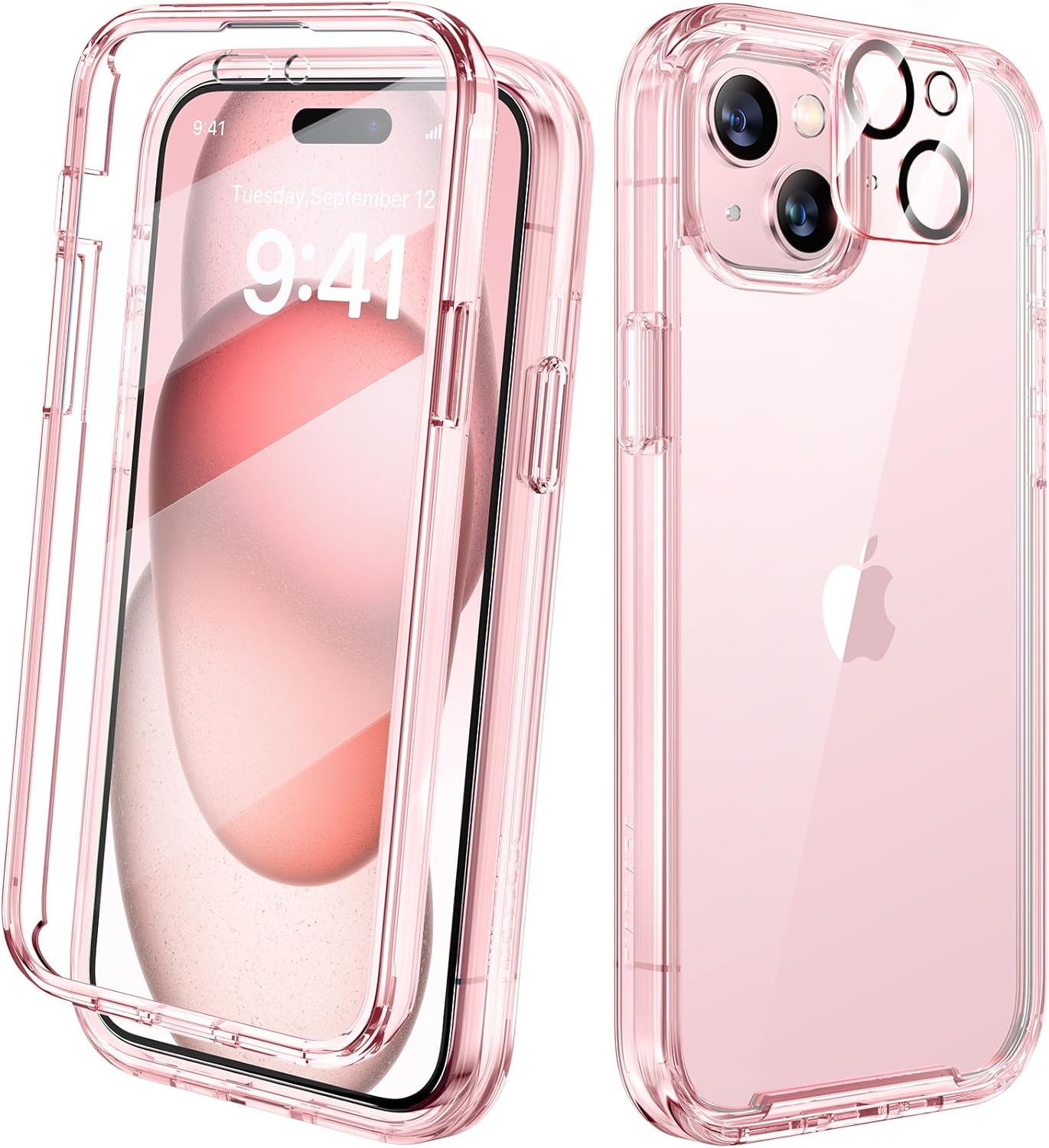 Diaclara Designed for iPhone 12 Mini Case, Full Body Rugged with Built-in Touch Sensitive Anti-Scratch Screen Protector
