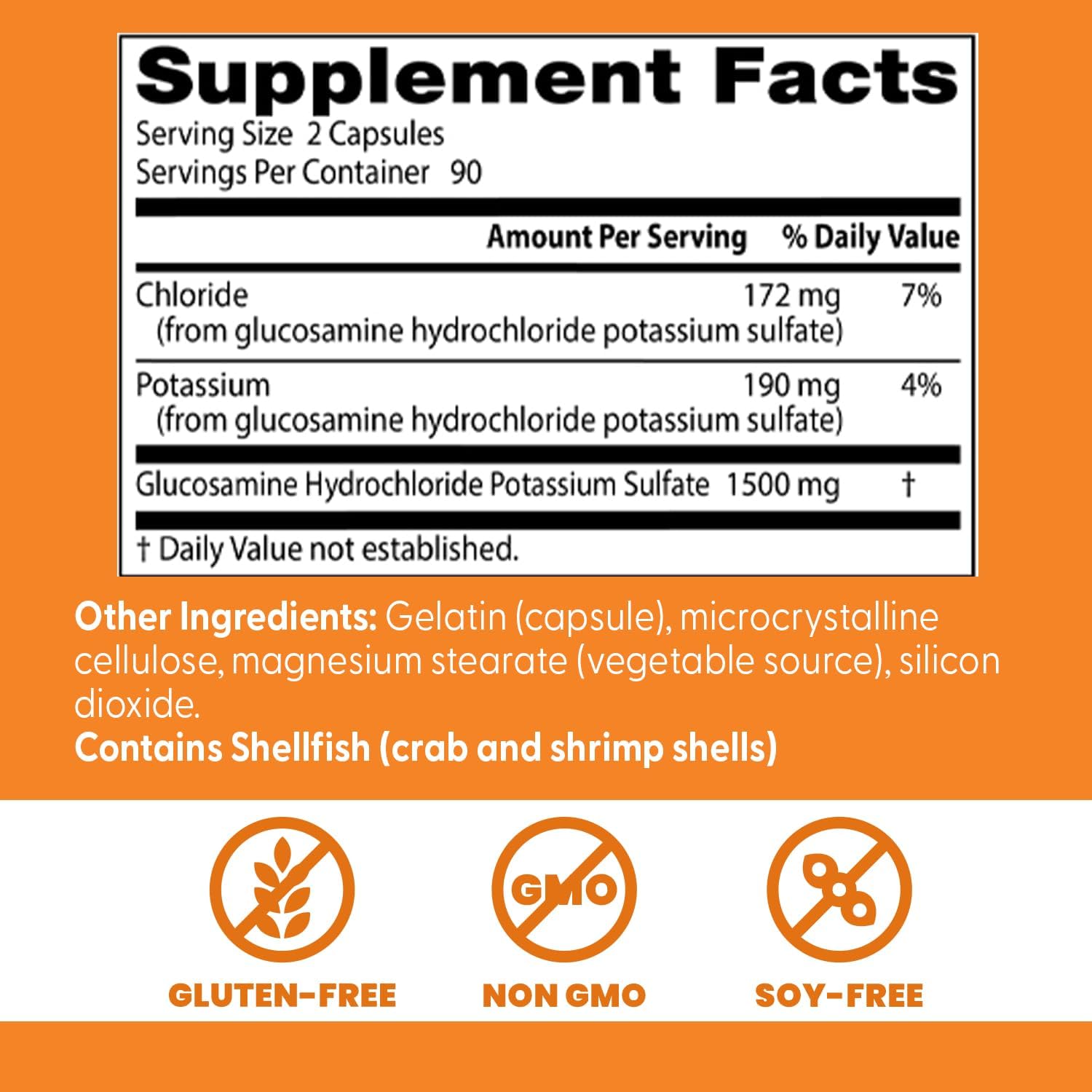 Doctor's Best Glucosamine Supplement for Men & Women - Glucosamine 1500mg Per 2 Capsules, Joint Health Support for Adults, Gluten Free, Non GMO