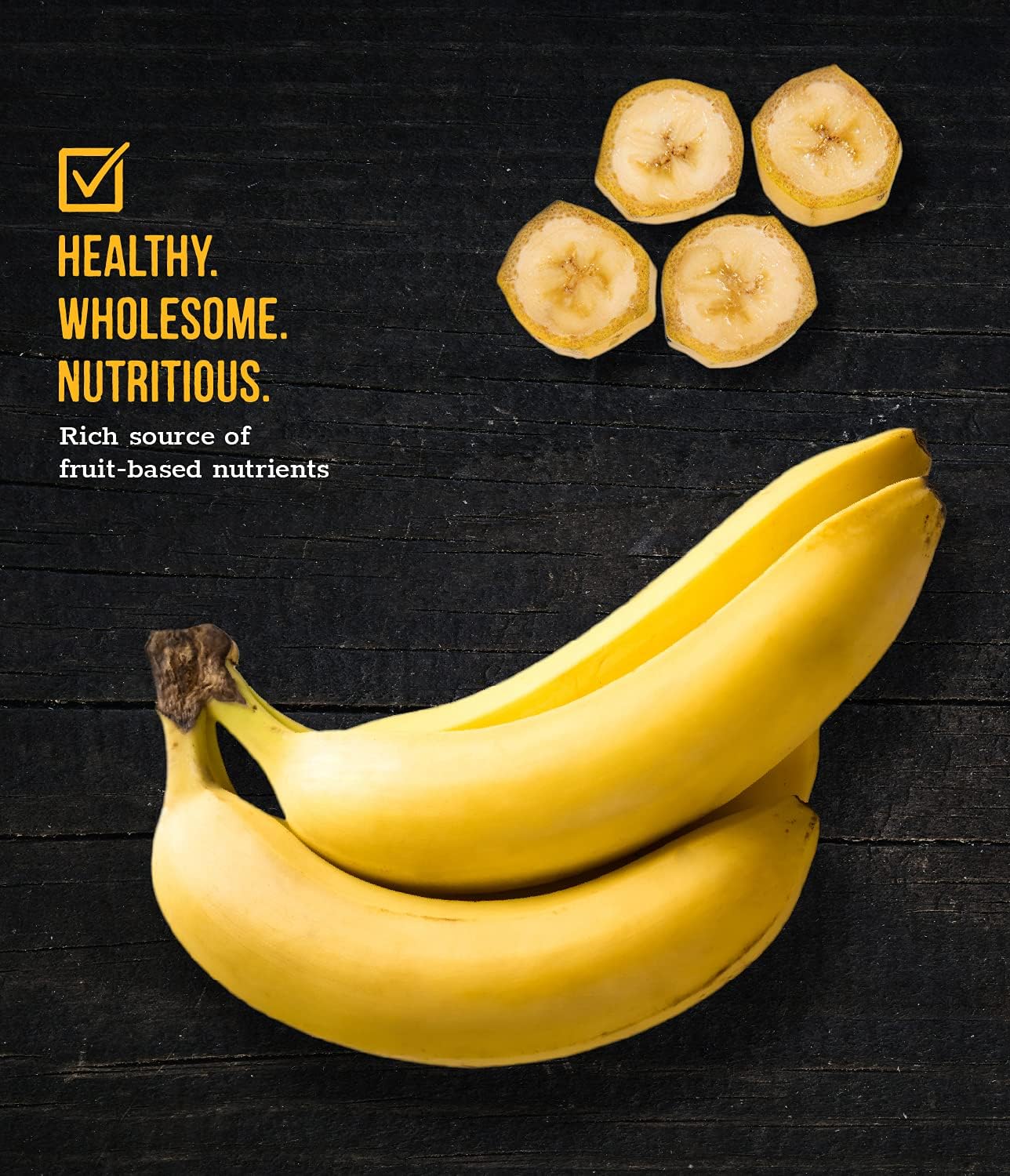 Wholesome Pride Banana Bites Dog Treats – 2-Ingredient Banana Chips for Dogs, Grain-Free, Banana & Coconut Oil, 8 oz