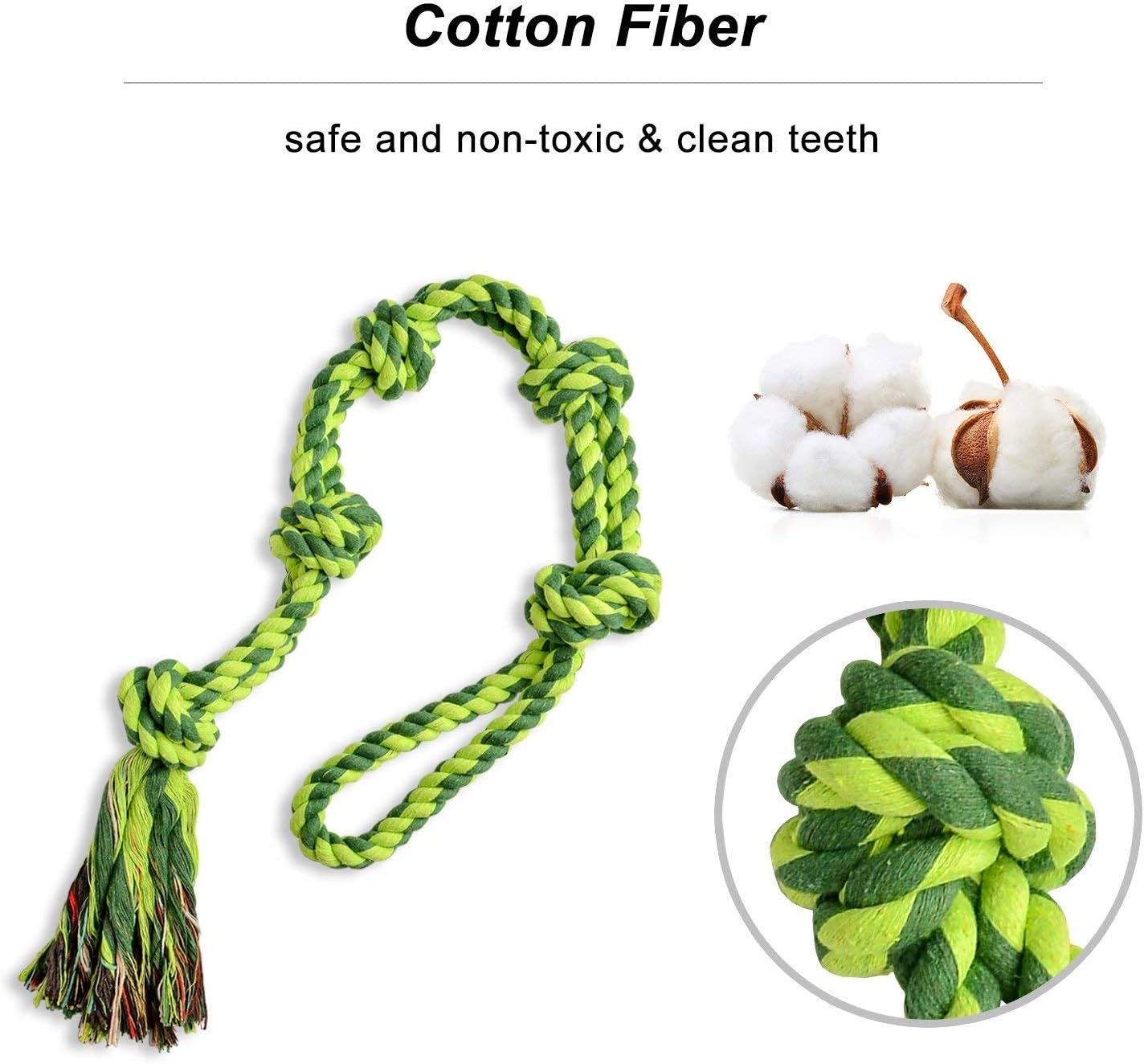 Vitscan Dog Toys for Large Dogs and Aggressive Chewers, Durable Dog Toy,5-Knot Rope Tug,Heavy Duty Chew Sturdy Cotton Knot Ropes Toy for Large Breed Dogs,Indestructible Rope for Tug-of-War Play