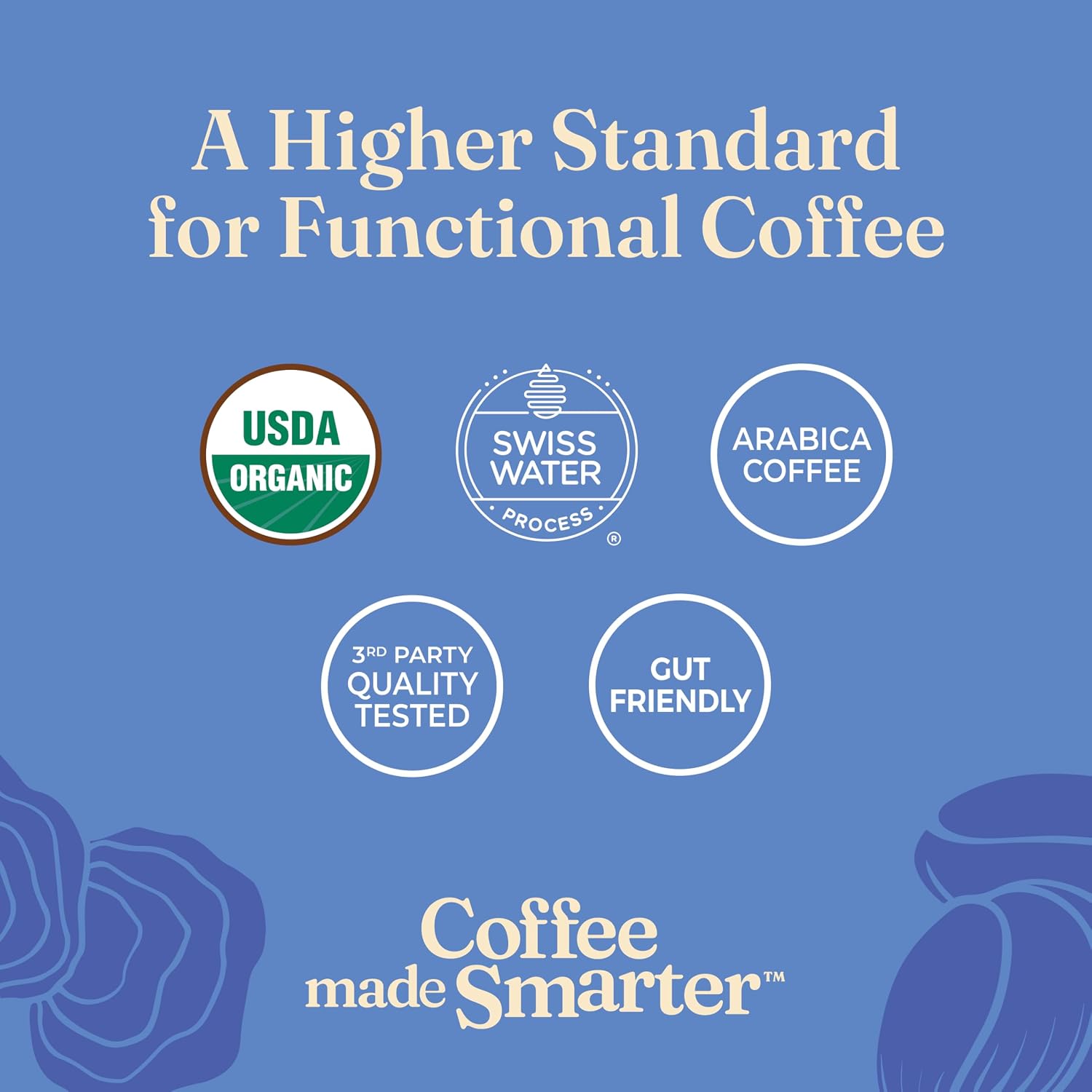 Four Sigmatic Mushroom Coffee K-Cups | Organic Dark Roast Coffee with Lion’s Mane Mushroom Powder & Yacon | Focus & Immune Support | Vegan & Keto