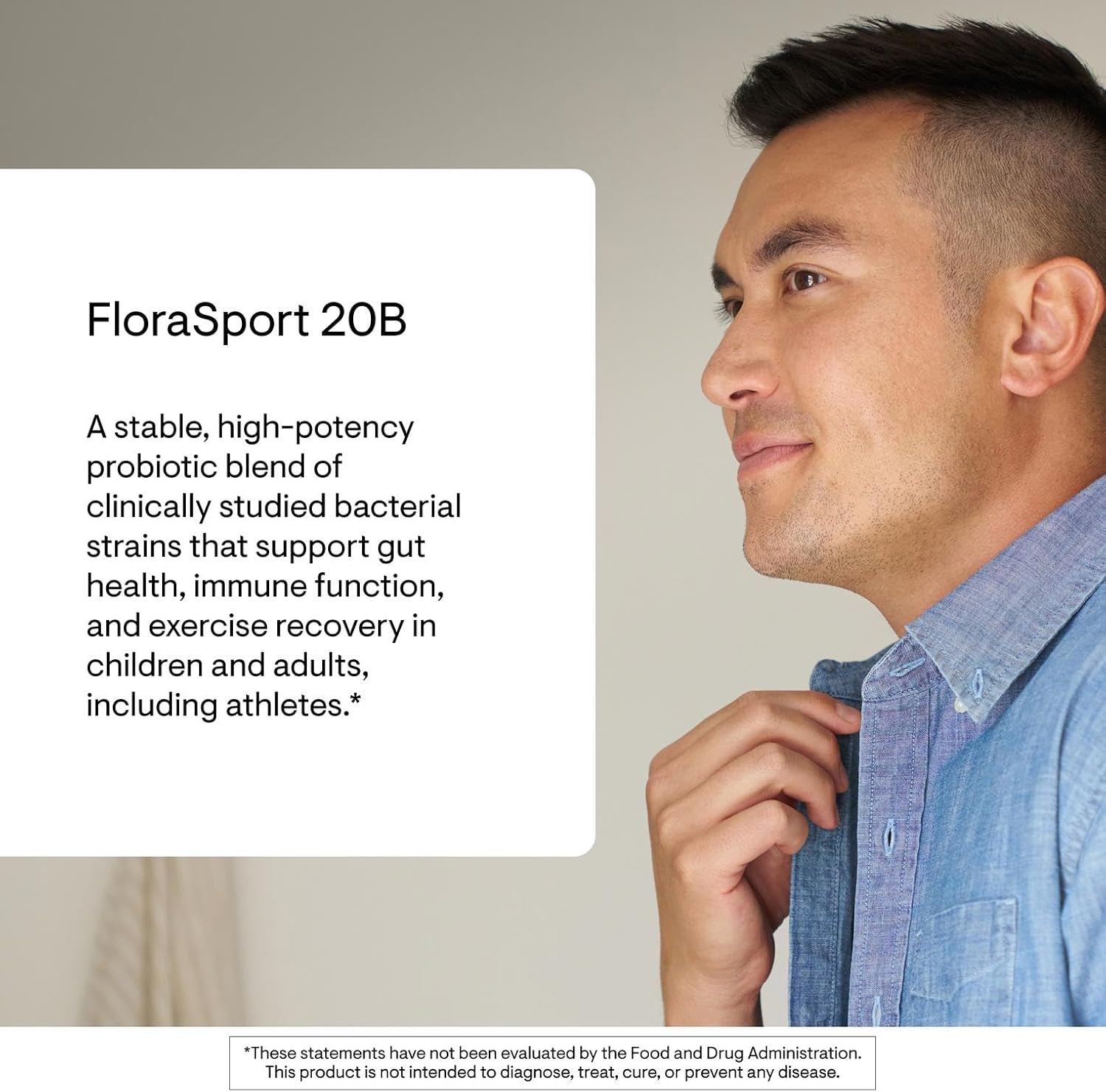 THORNE - FloraSport 20B - Shelf-Stable Probiotic Blend - Supports Gut, Immune & Digestive Health - Occasional Gas, Bloating