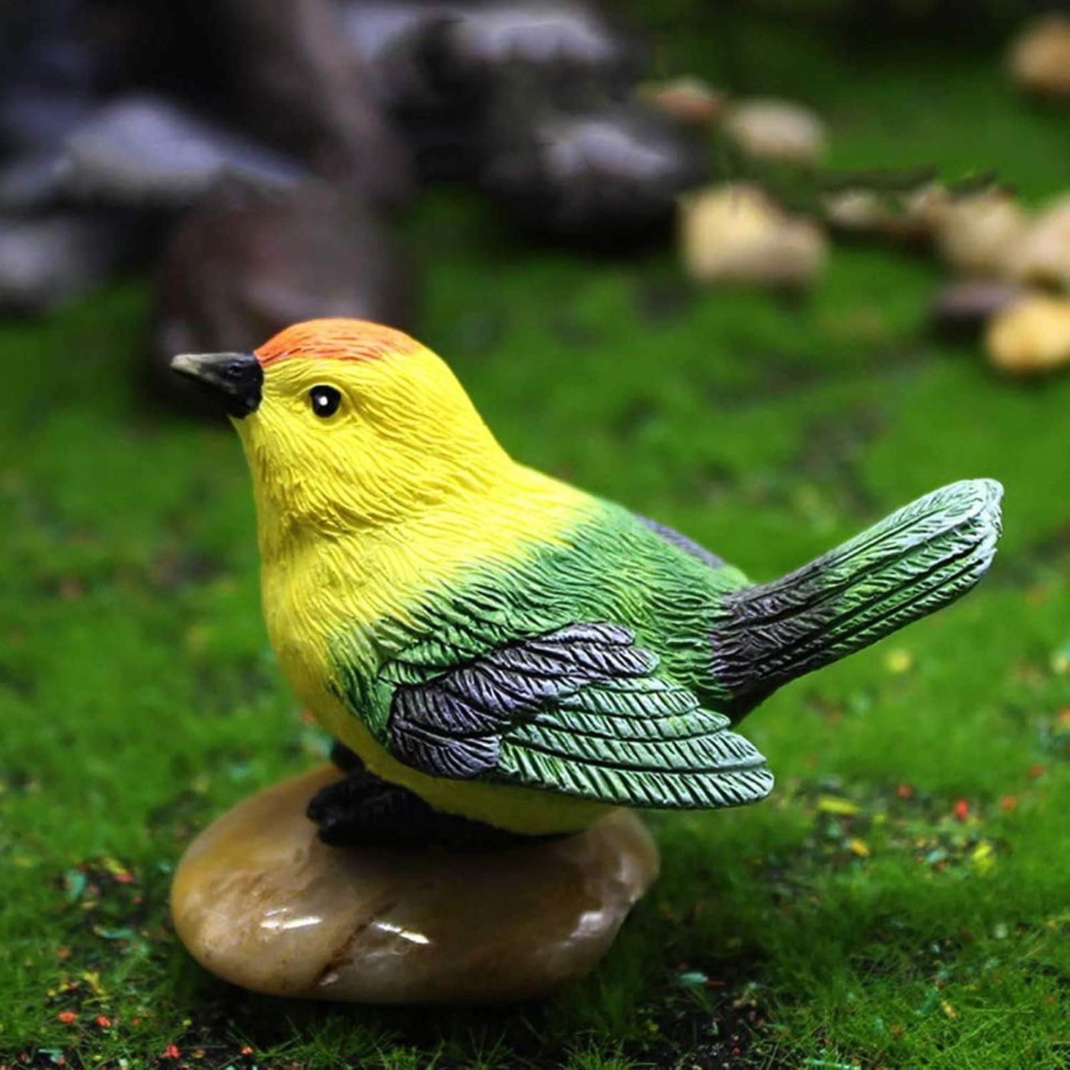 3 Pcs Miniature Bird Decorative Figurines Garden Statue Birds Figures Decor Mini Bird Figures Animal Cake Topper Flower Pots Plant Ornaments Fairy