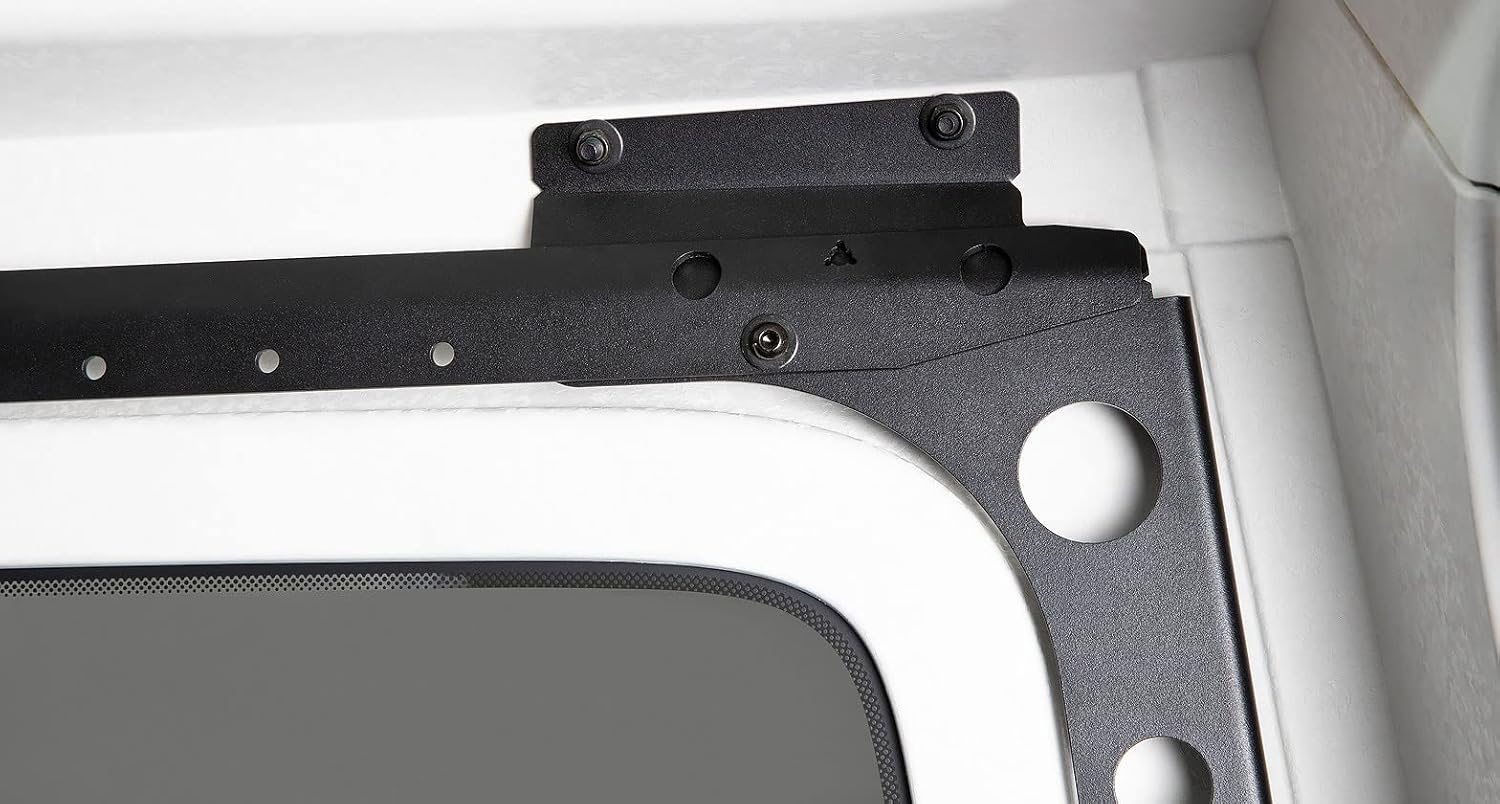 Rhino-Rack Jeep Wrangler JL Unlimited 4 Door Hard Internal Structural Roof Rack/Bare Backbone 3 Base Mounting System in Black