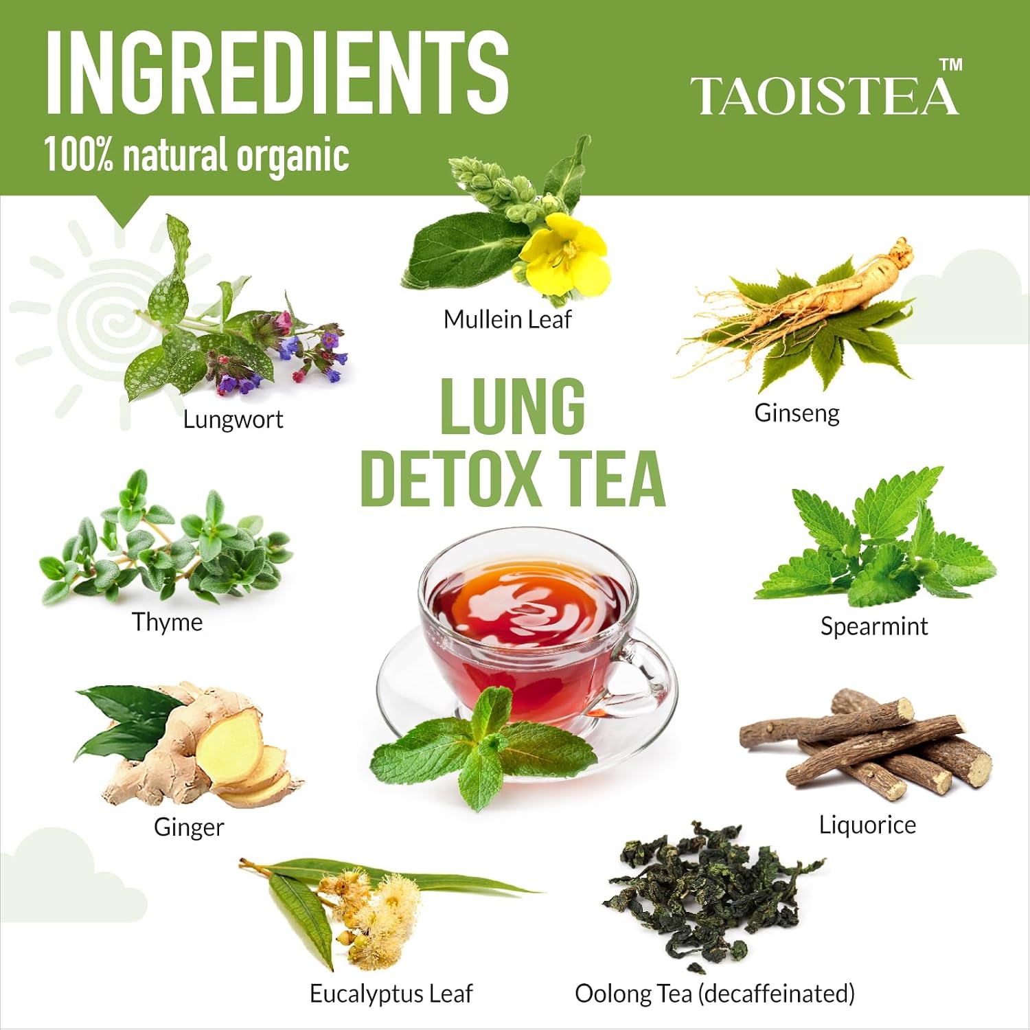 TAOISTEA 14 Day Detox Tea for Weight Loss, Body Cleanse, Metabolism Boost - Morning Boost and Night Cleanse Teas