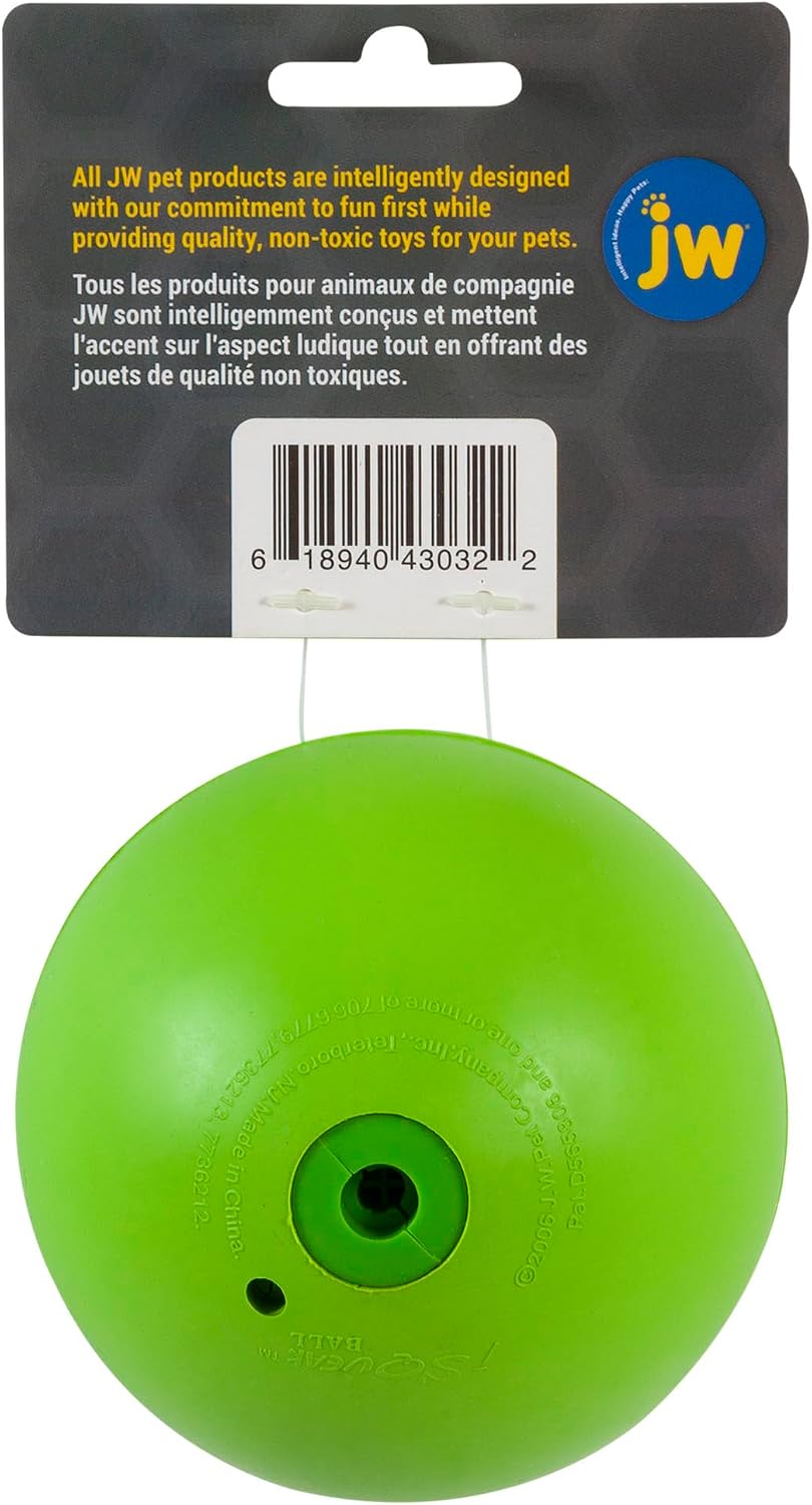 JW Squeak-ee Ball Puppy Toy | Water Resistant Design.
