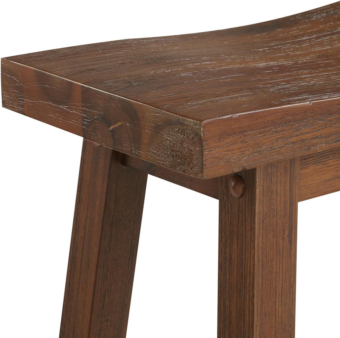 Boraam Sonoma Saddle Stool, Chestnut