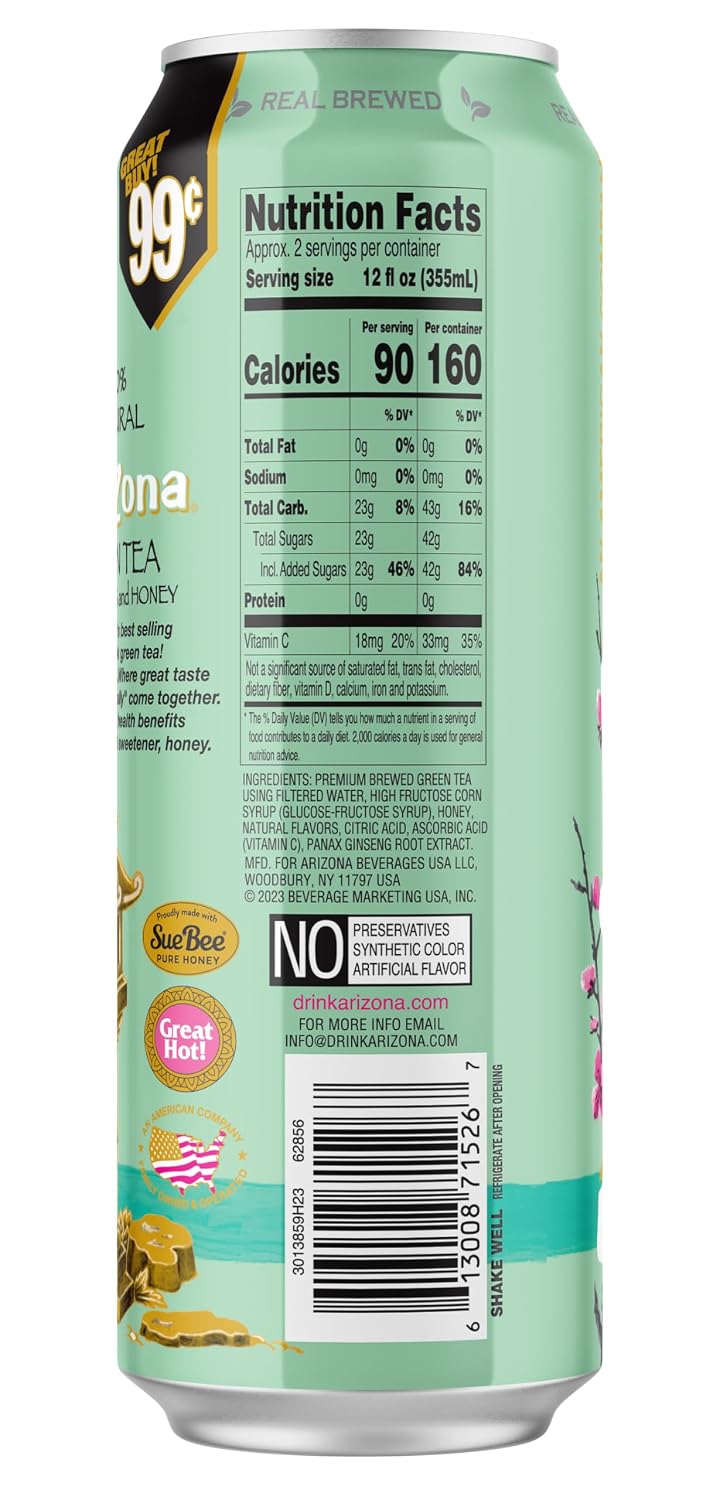 AriZona Mucho Mango Fruit Juice Drink - 22 Fl Oz Big Can