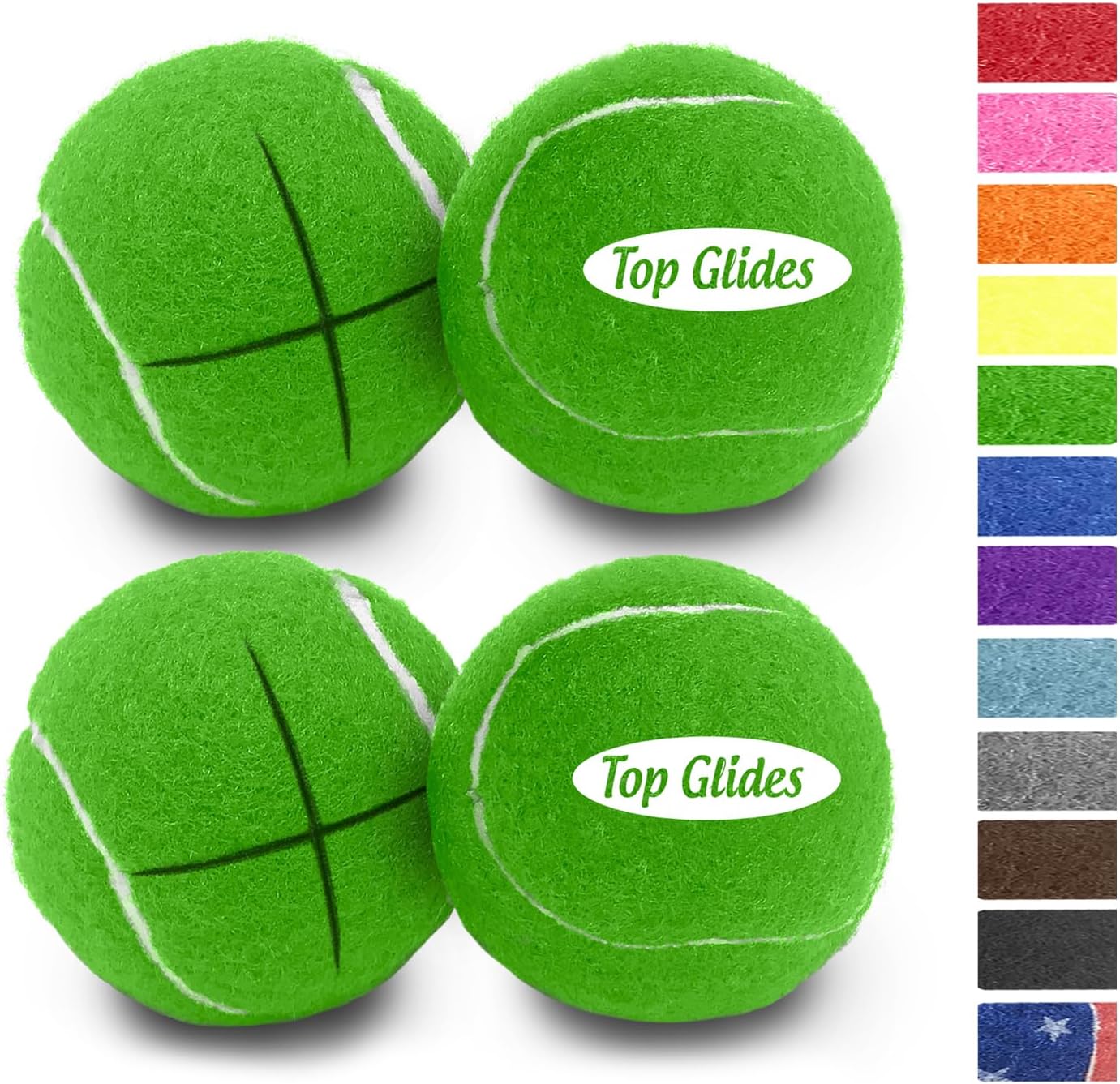 Top Glides Precut Walker Tennis Ball Glides