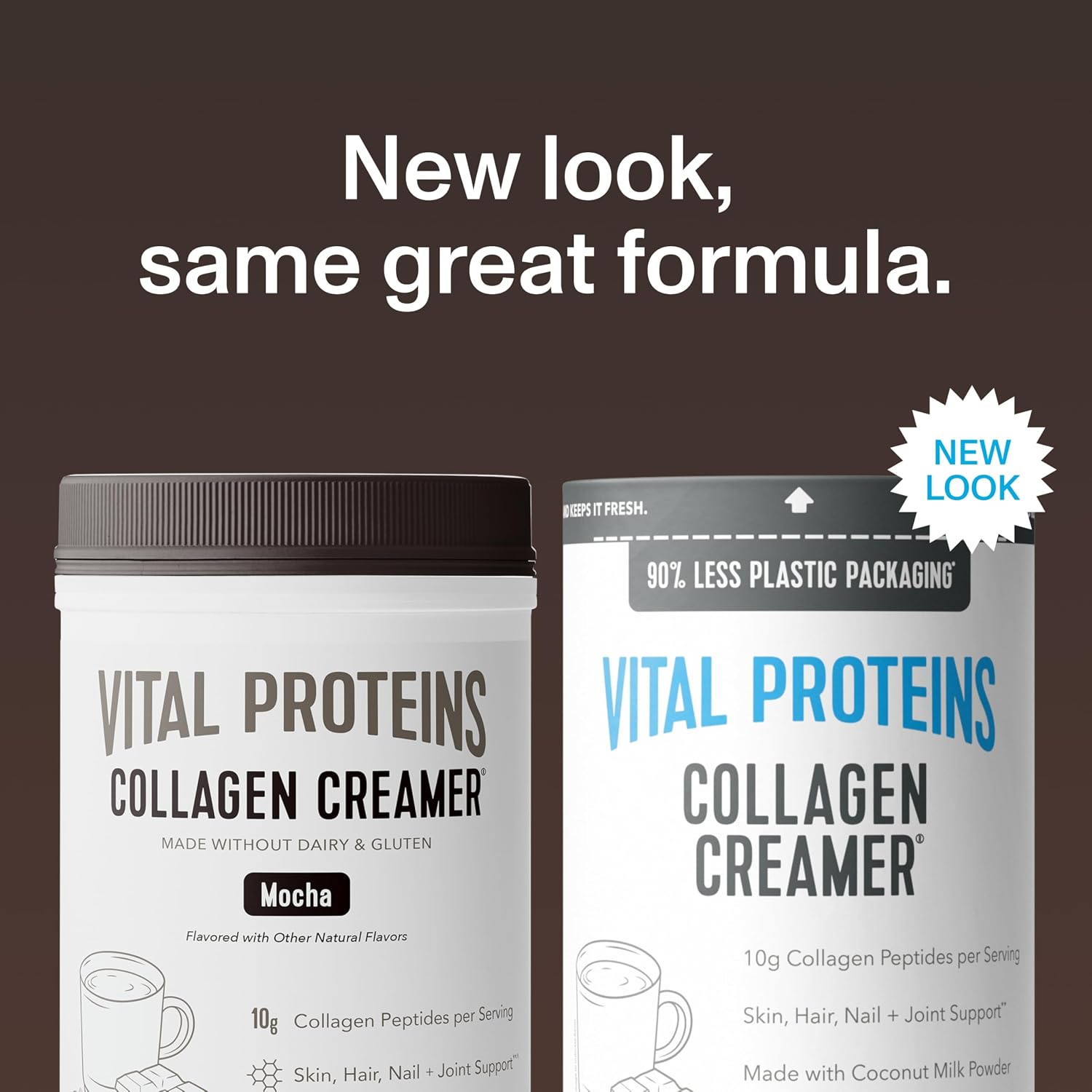 Vital Proteins Collagen Peptides Powder, Vanilla, 10.6oz | Collagen Coffee Creamer, Supports Hair Skin & Nails, Vanilla Flavor, Daily Coffee Add-In, 12 Servings