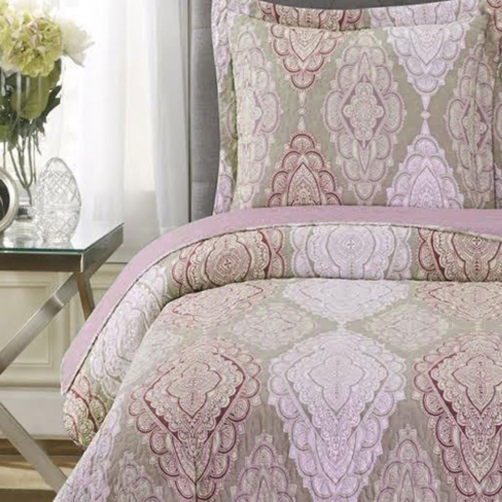 Royal Hotel Ayat Birds Oversized Coverlet Set Queen Size – Luxury Queen Quilt Bedspread, All Season Soft Filled Quilts