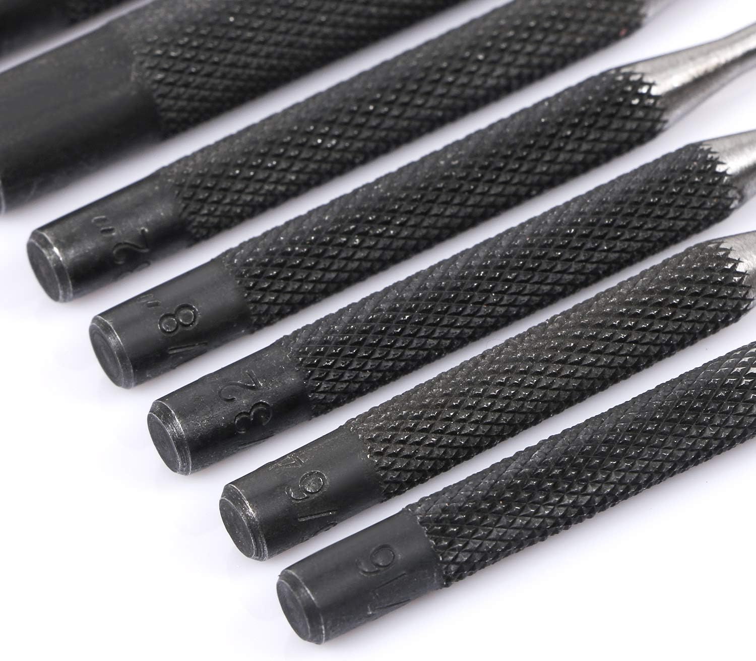 Roll Pin Punch Set with Storage Pouch, 9 Piece Steel Removal Tool Kit for Jewelry