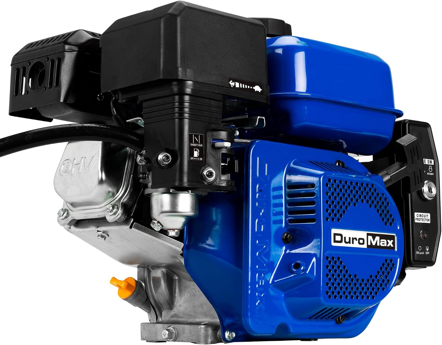 DuroMax XP7HPE 208cc Electric Start Gas Powered, 50 State Approved, Multi-Use Engine Blue