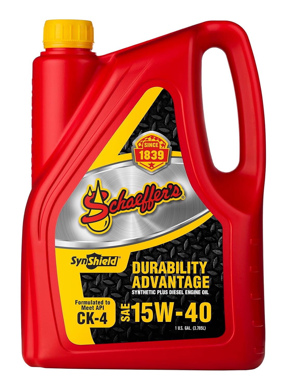 Schaeffer Manufacturing Co. 0700CK4-006 SynShield Durability Advantage Diesel Engine Oil 15W-40, 1-Gallon Bottle (Pack of 6)