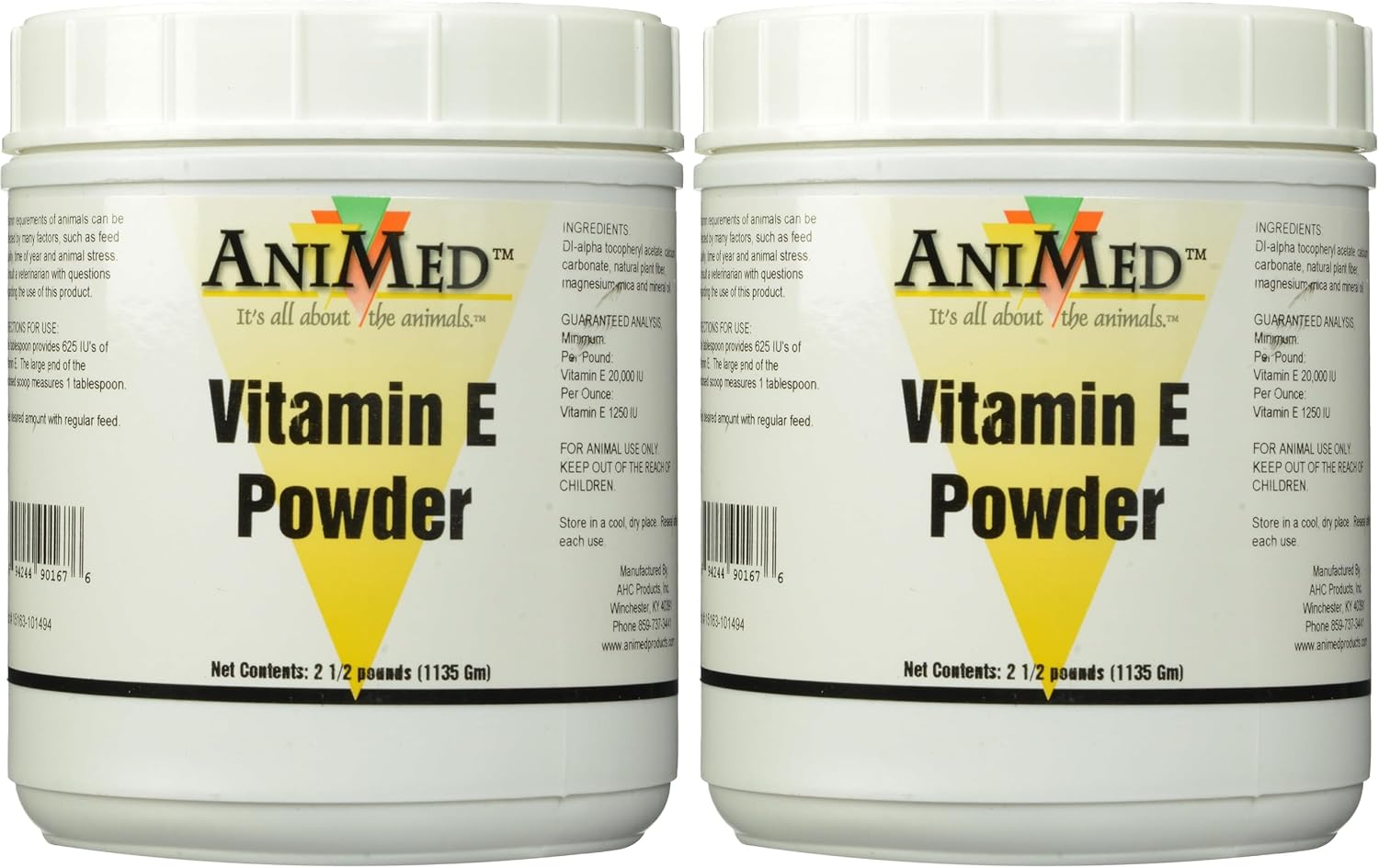 AniMed Vitamin E Powder Supplement for Horses, 2.5-Pound