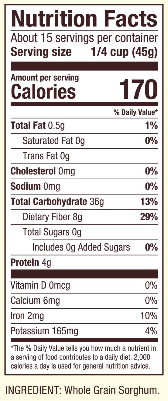 Bob's Red Mill Sorghum Grain, 24oz (Pack of 4) - Whole Grain, Vegan, Kosher