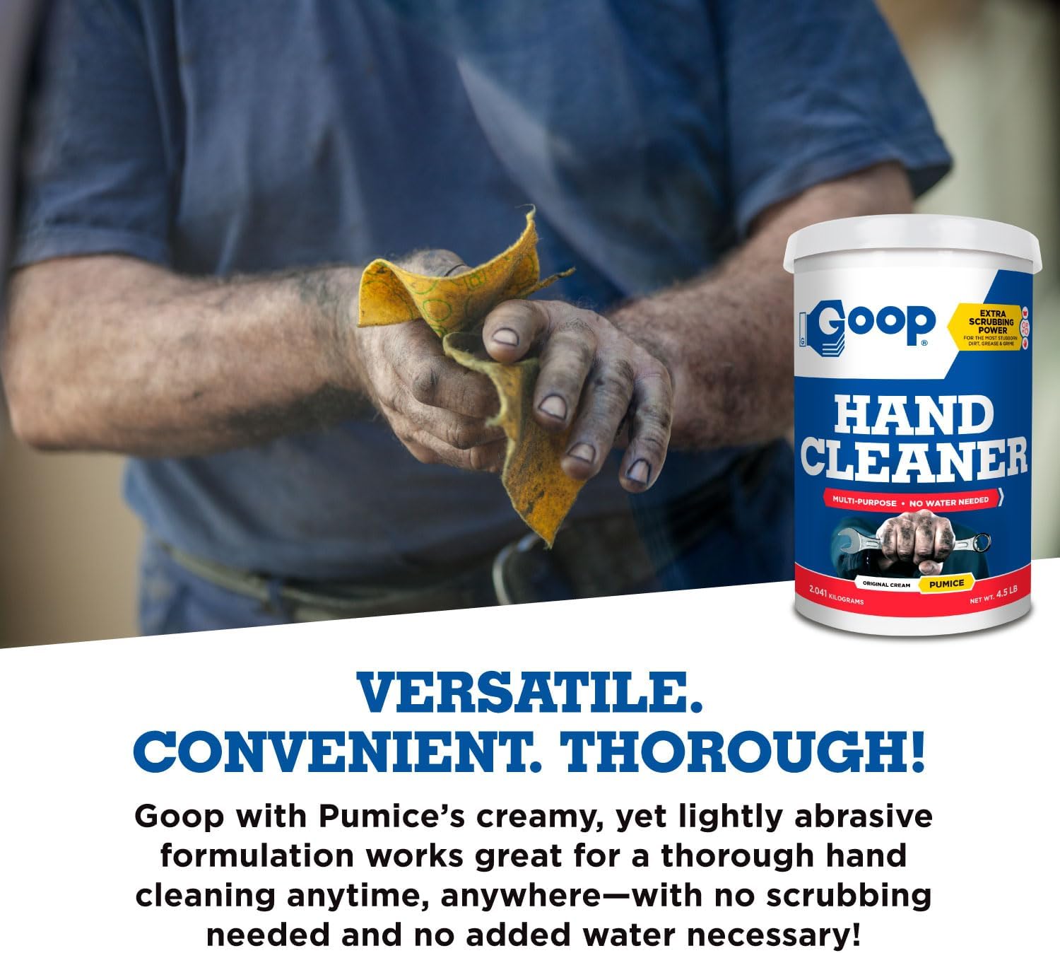 GOOP Hand Cleaner with Pumice 4.5 Lb. Can