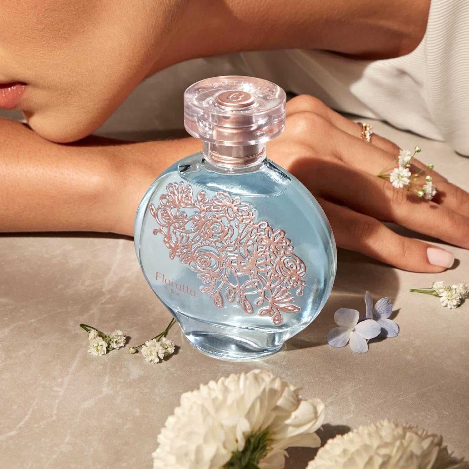O Boticário Floratta Rose Eau de Toilette - Classic Floral Fragrance for Women - Fresh Gardenia & Romantic Rose - Long Lasting Everyday Womens Perfume - Cruelty-Free & Vegan - 2.5 oz (75 ml) | Classic fresh gardenia and romantic rose scent profile. Light…